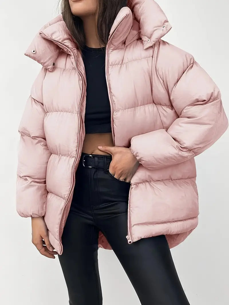 Charmaine - Puffer Jacket with Zippered Hood