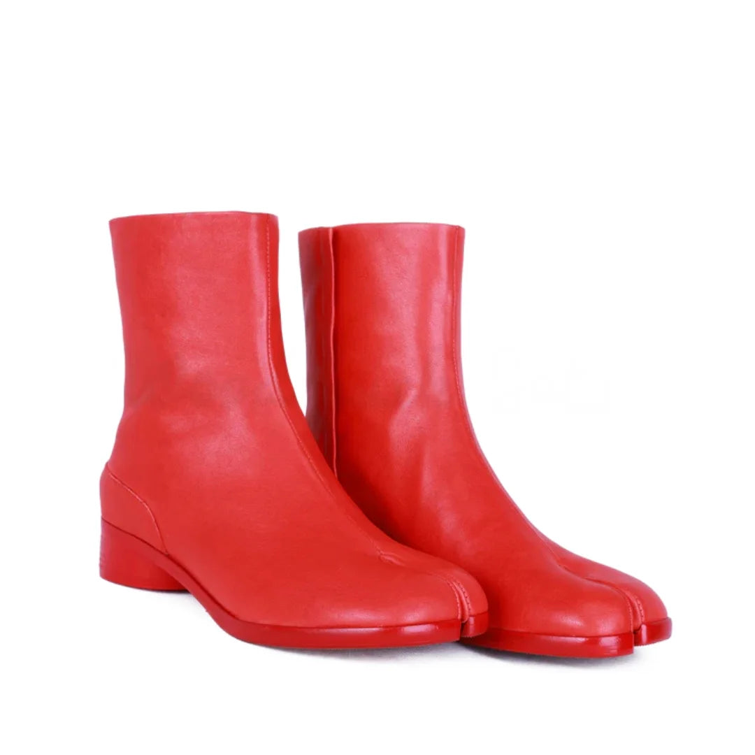Clémentine Split-Toe Leather Boots