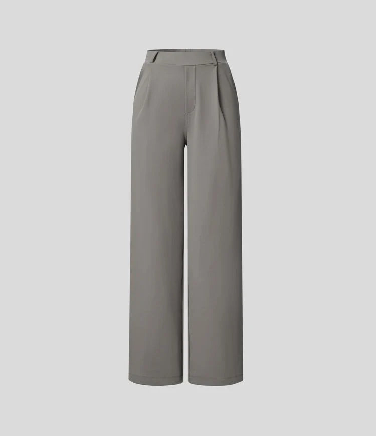 Aela – Sleek High Waist Wide Leg Trousers