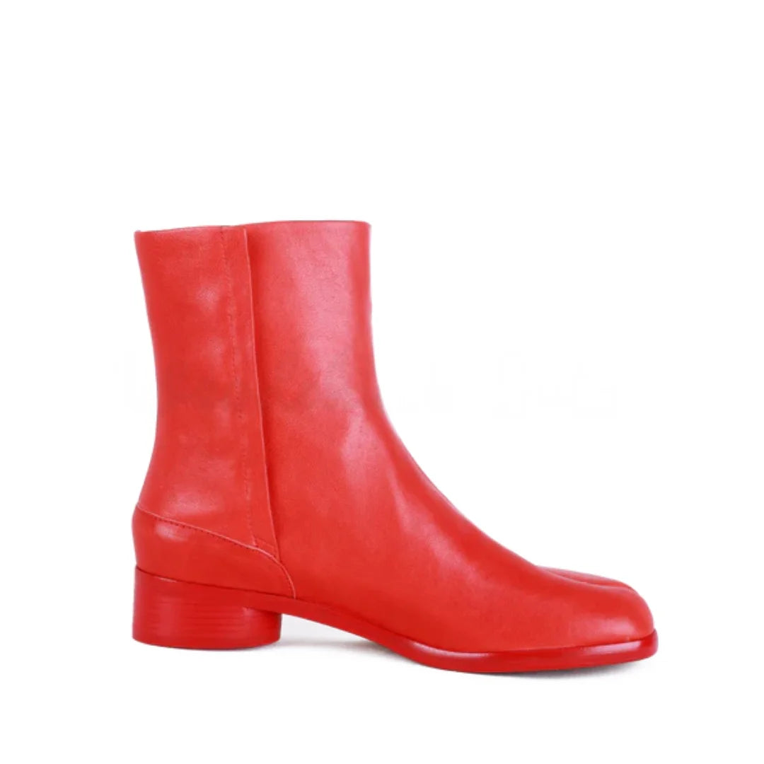 Clémentine Split-Toe Leather Boots