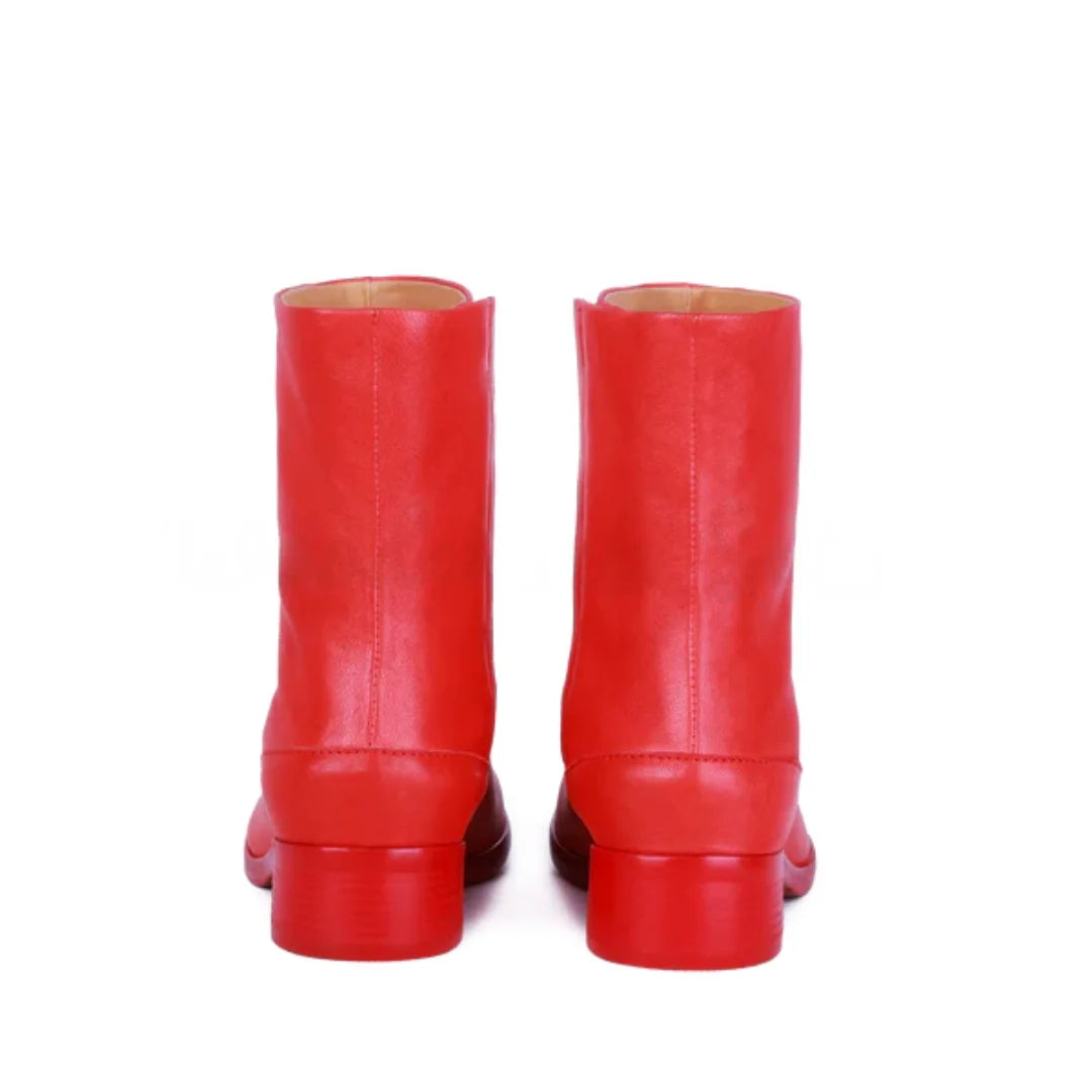 Clémentine Split-Toe Leather Boots