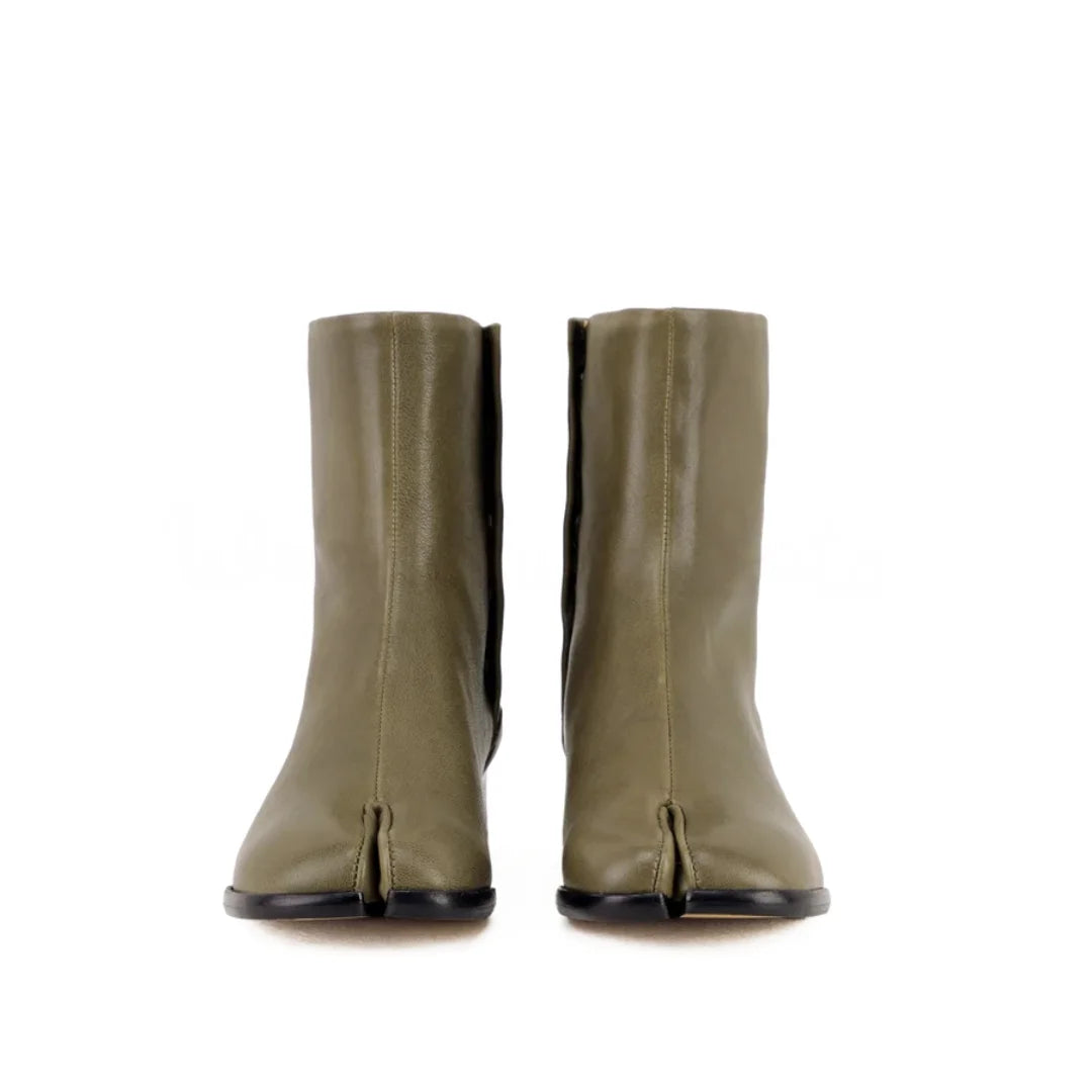 Clémentine Split-Toe Leather Boots