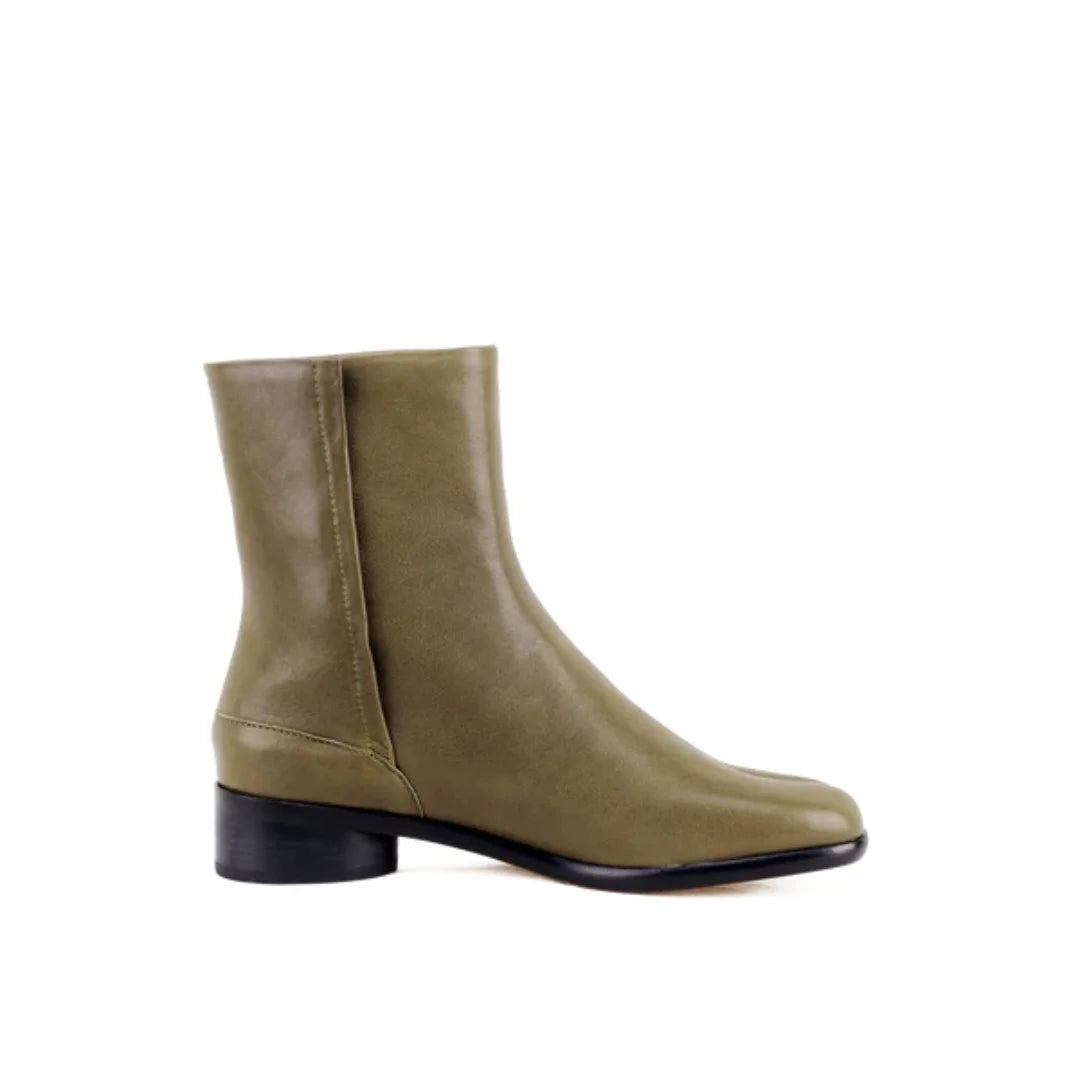 Clémentine Split-Toe Leather Boots