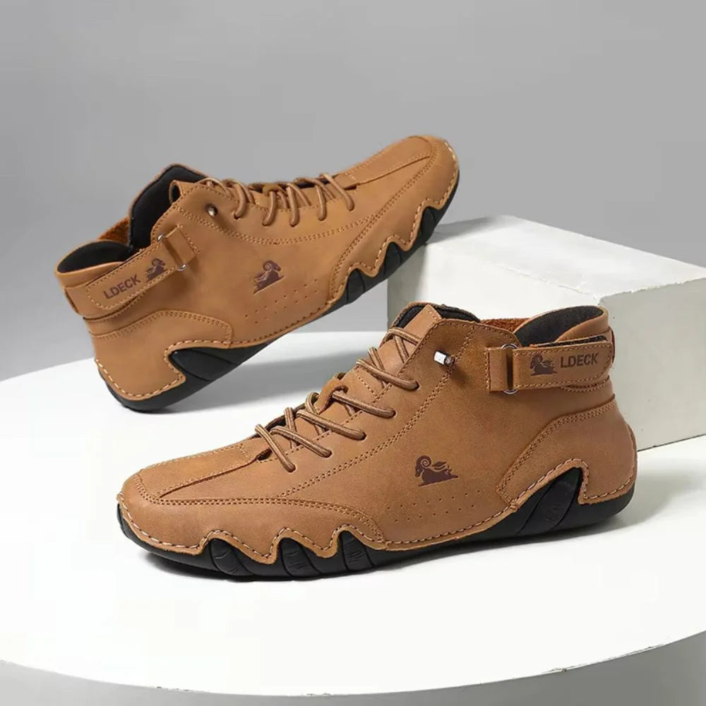 Nicolas - Men's Velcro Leather Loafers