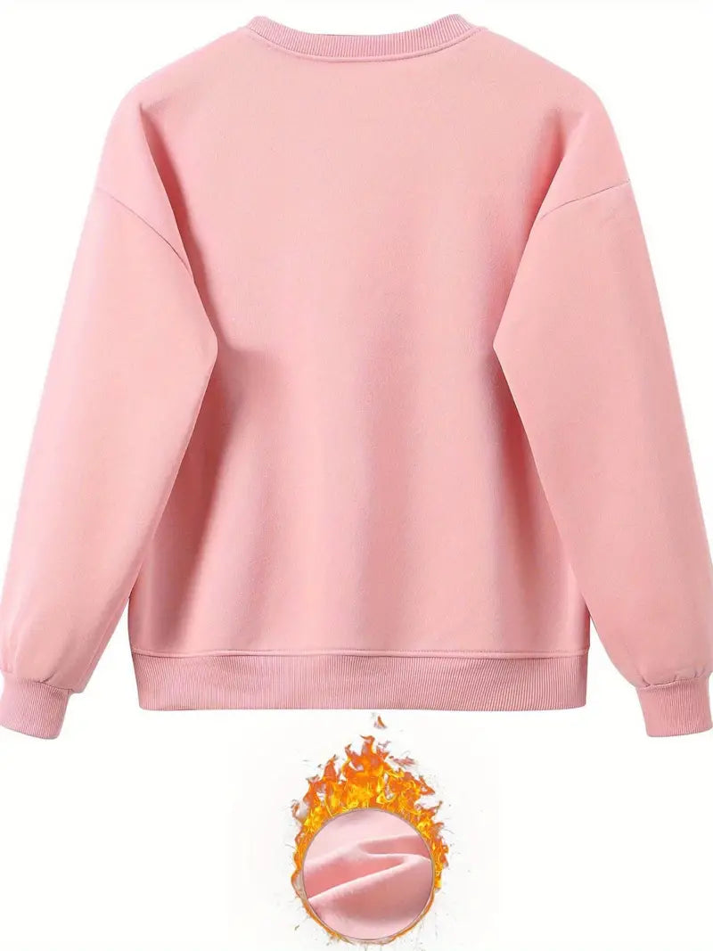 Bratomira - Heartbeat Print Sweater and Jogger Set