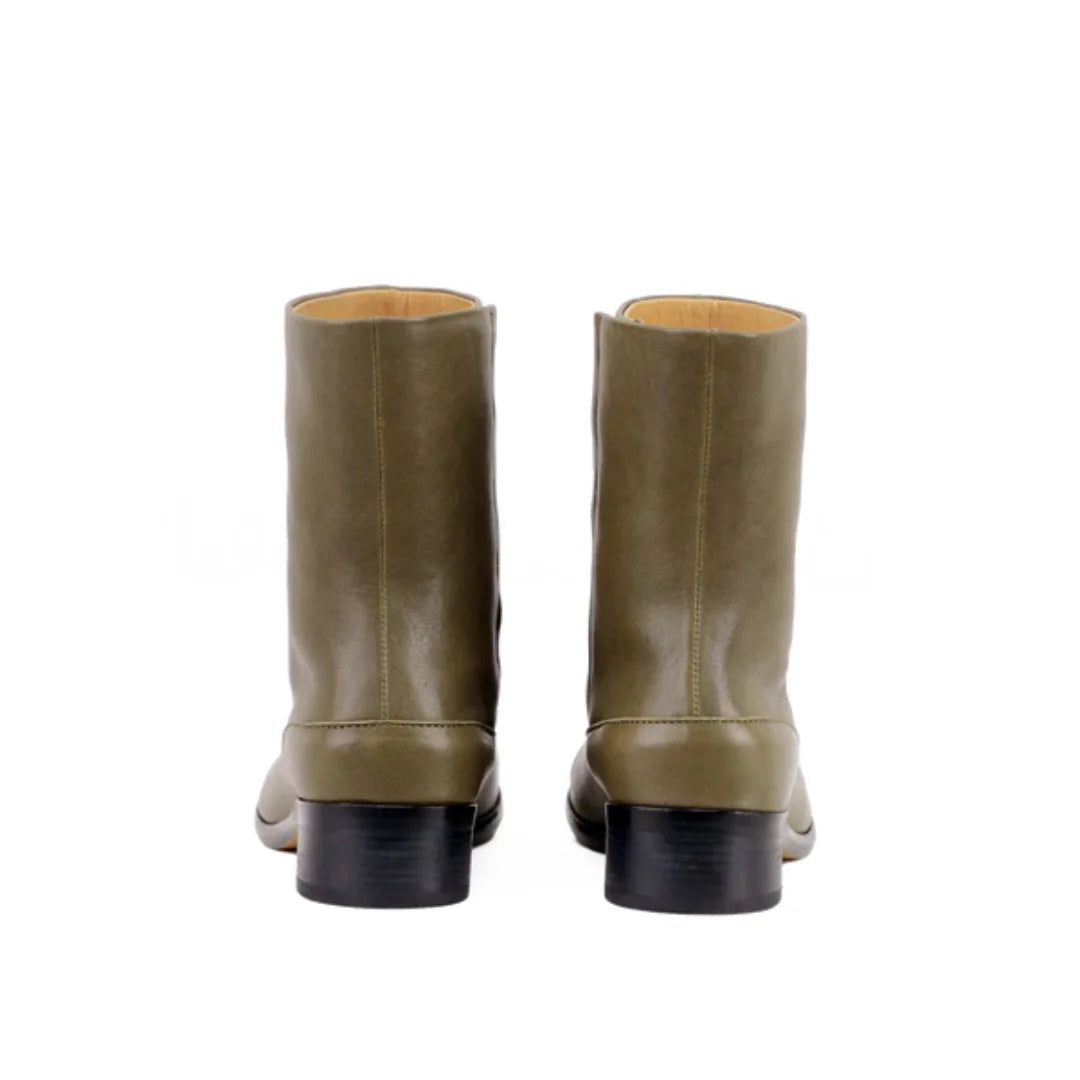 Clémentine Split-Toe Leather Boots