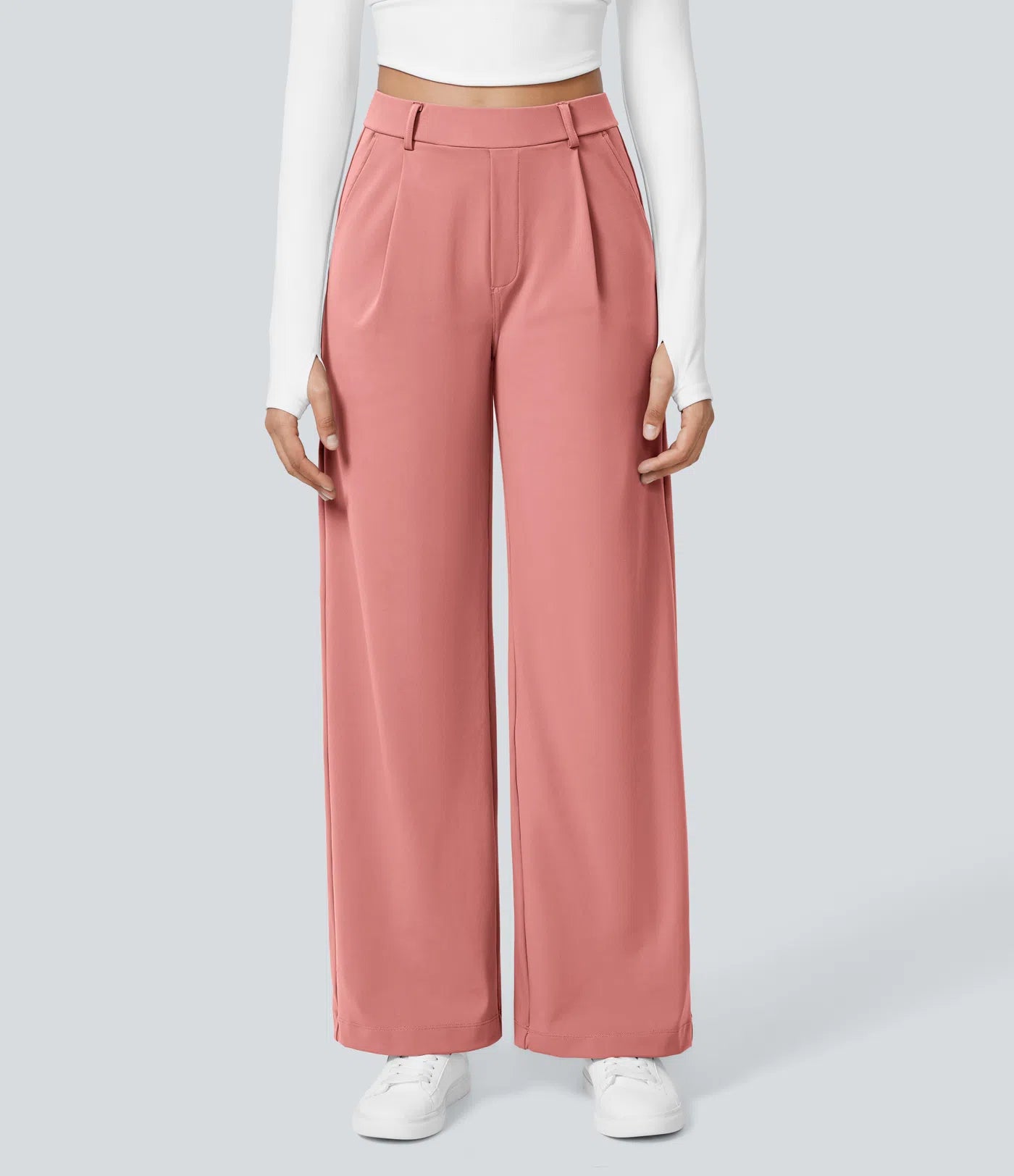Aela – Sleek High Waist Wide Leg Trousers