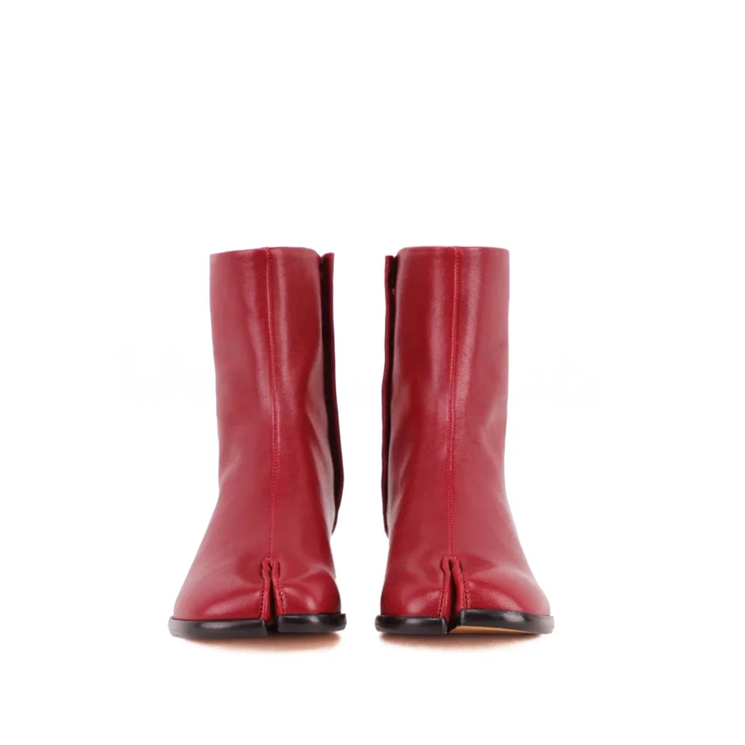 Clémentine Split-Toe Leather Boots