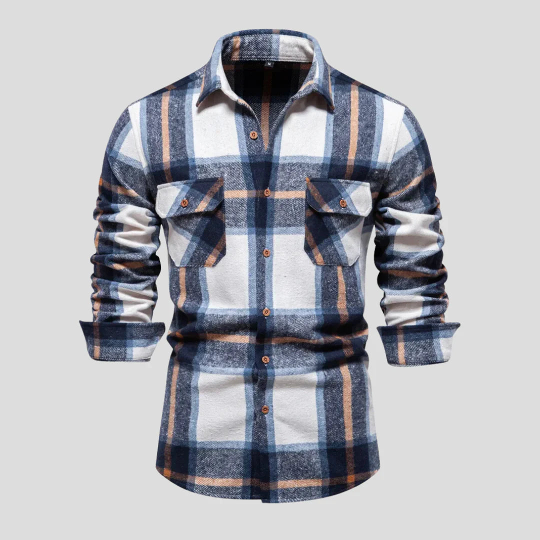 Victor – Checked Men's Long-Sleeve Shirt