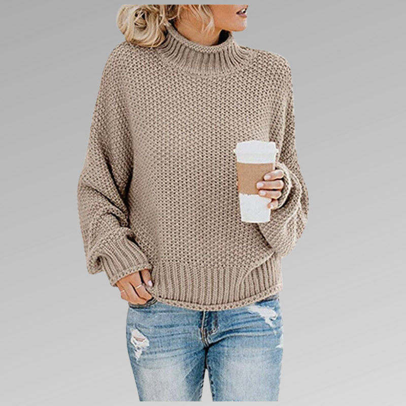 Pia – Turtleneck with Bold Stripes