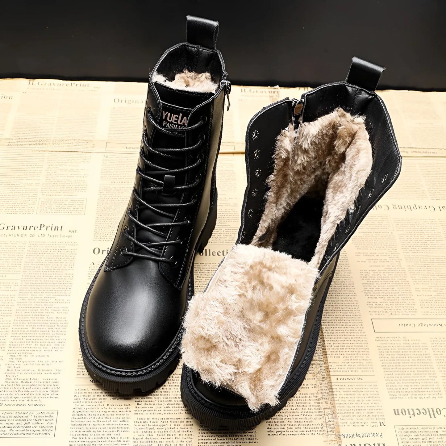 Seraphine - Waterproof Leather Winter Boots