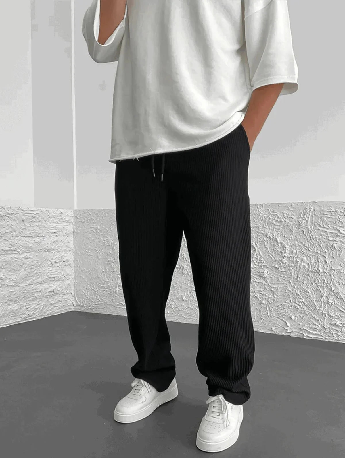 Serge - Men's Ribbed Casual Trousers