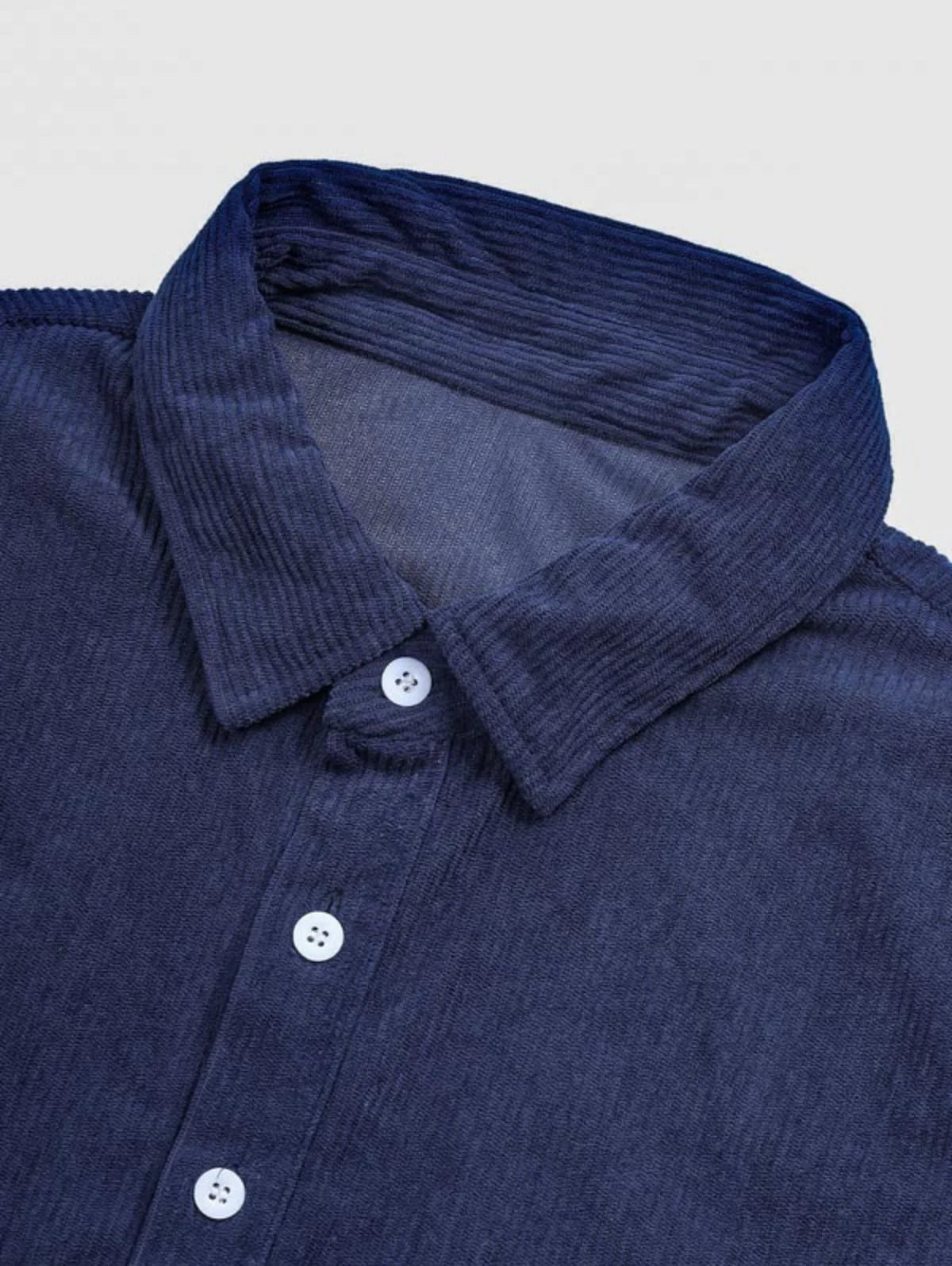 Yves - Men's Short Sleeve Corduroy Polo Shirt