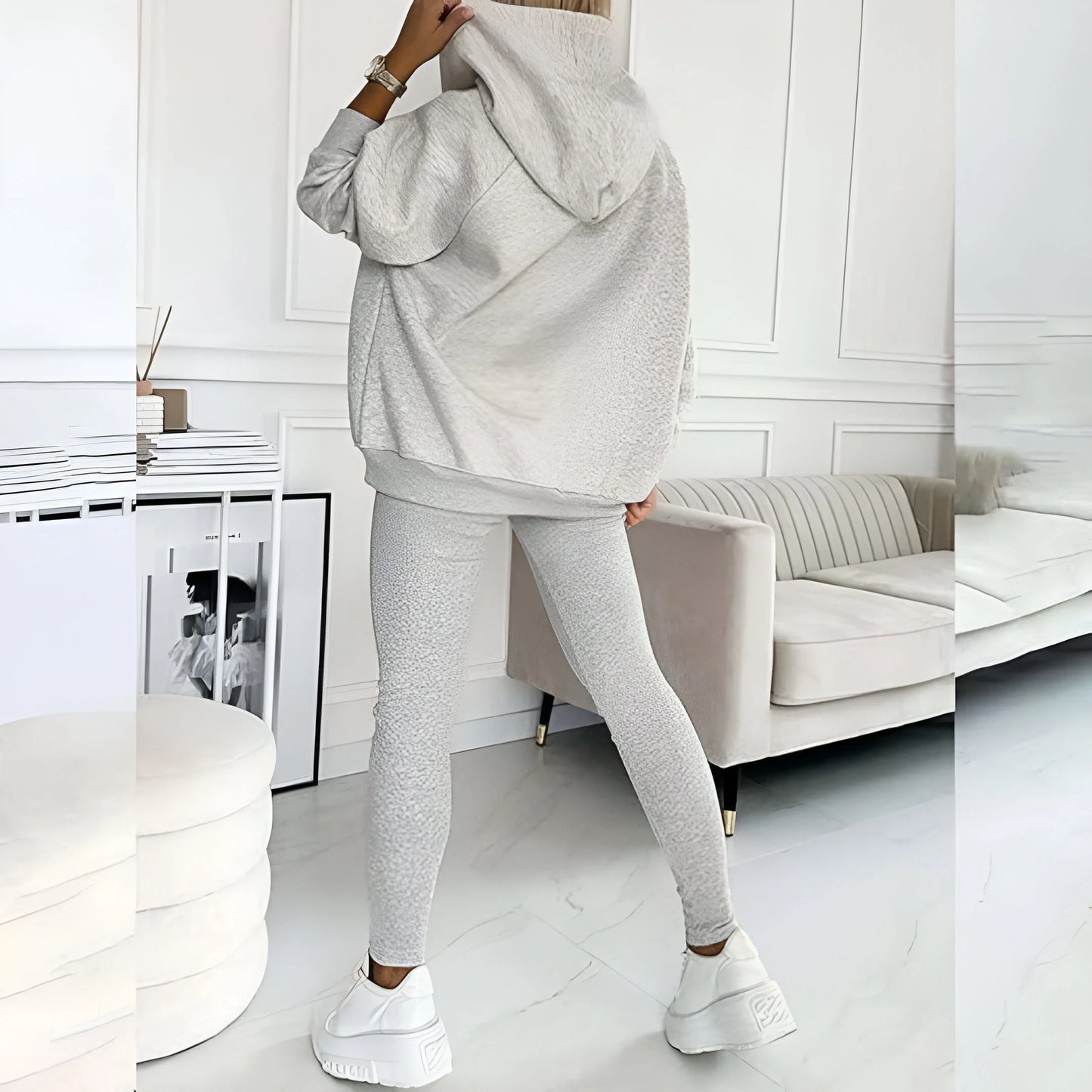 Elara – Casual & Comfortable Three-Piece Sweatshirt Set