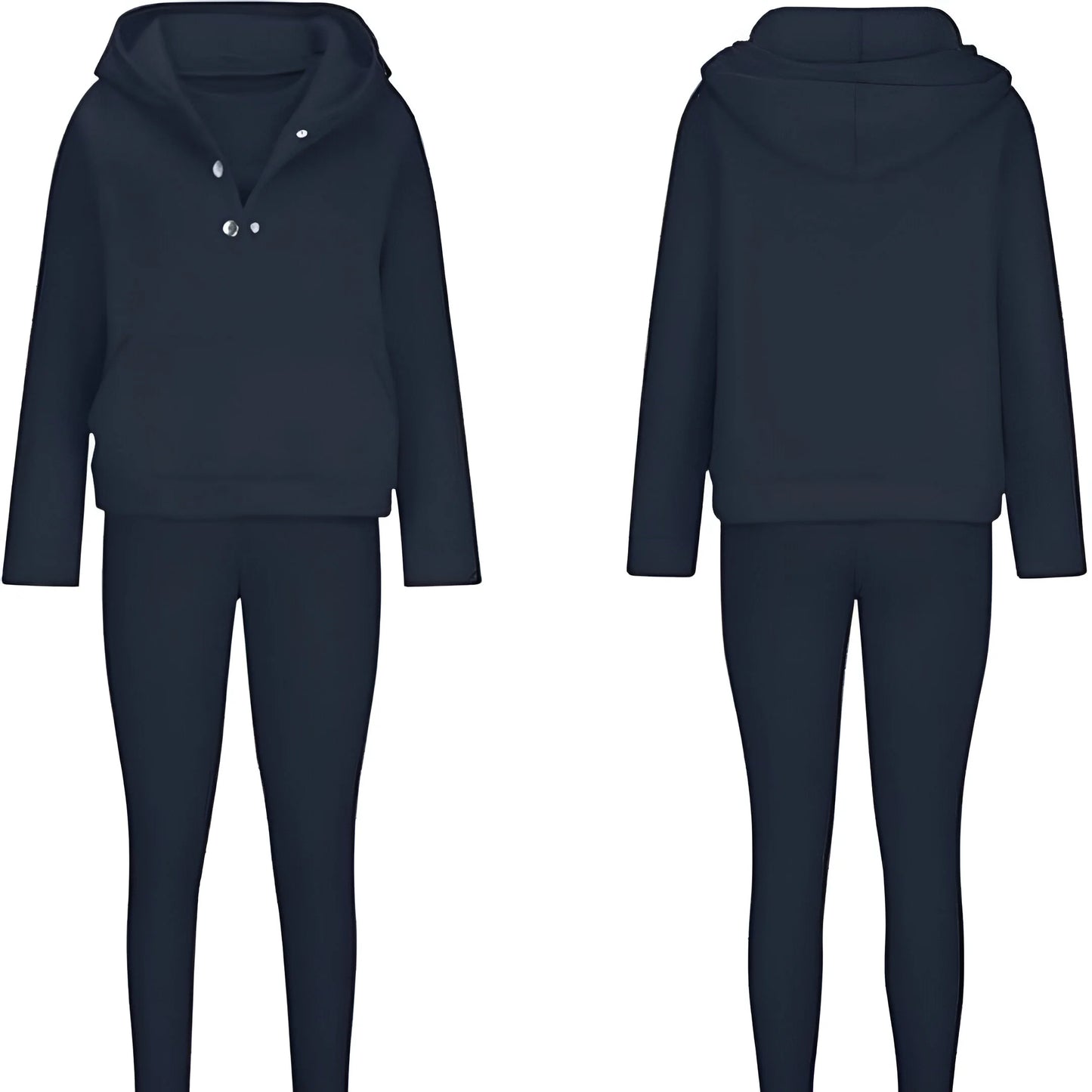 Elara – Casual & Comfortable Three-Piece Sweatshirt Set