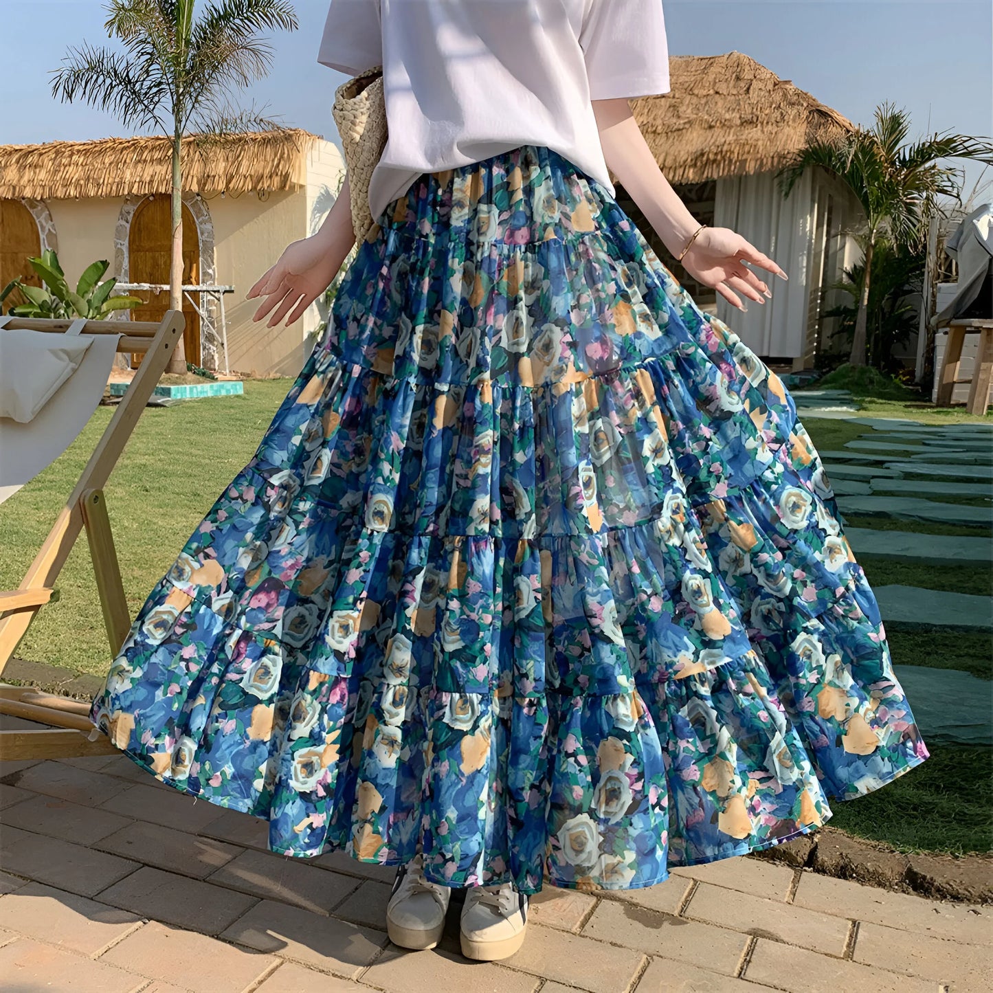 Manon - Floral Bohemian Skirt (Limited Edition)