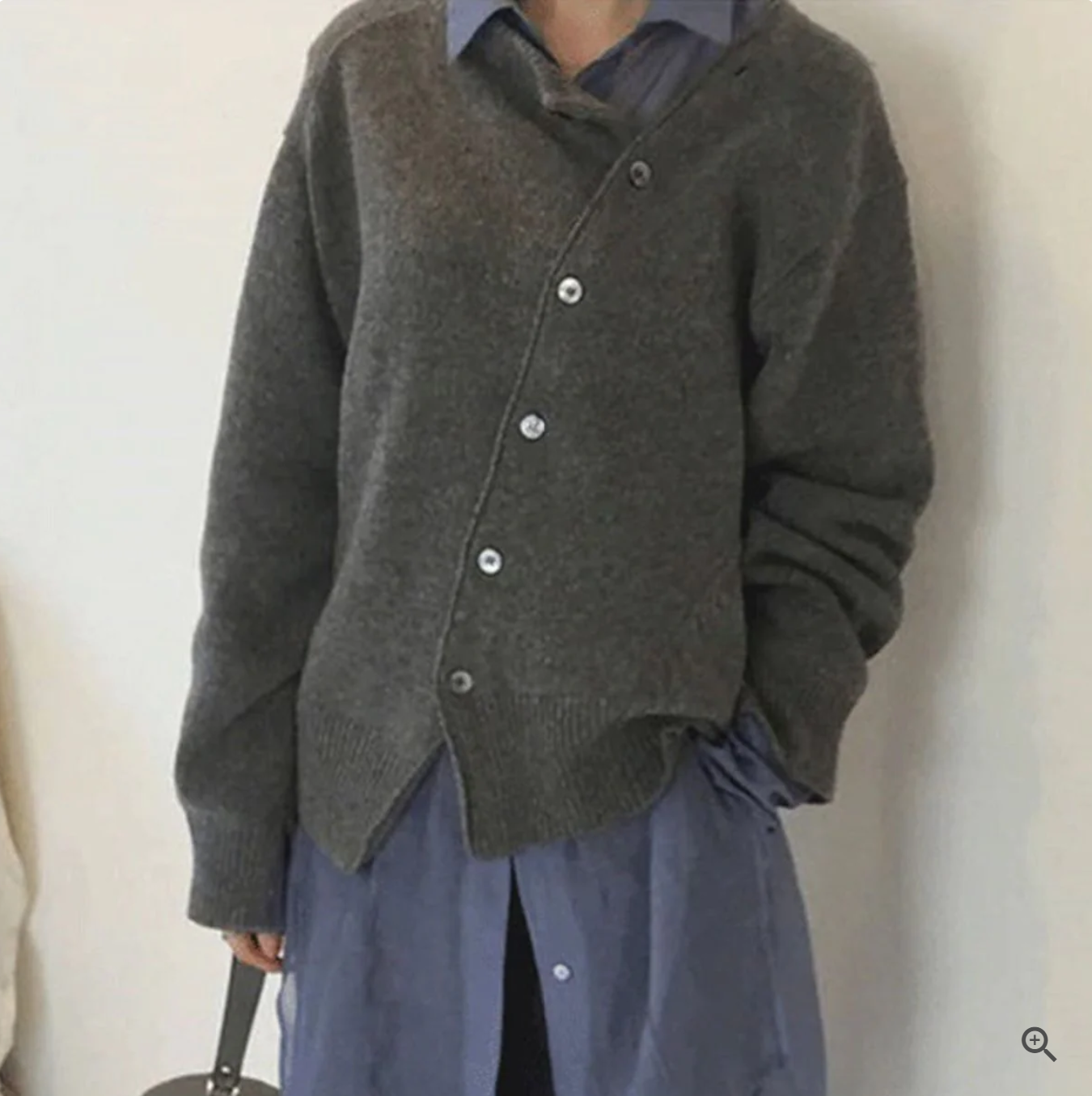 Karina – Cardigan with Asymmetrical Closure