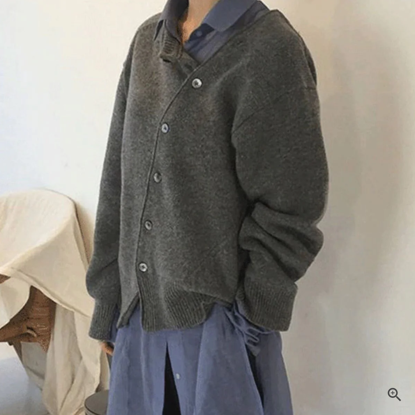 Karina – Cardigan with Asymmetrical Closure