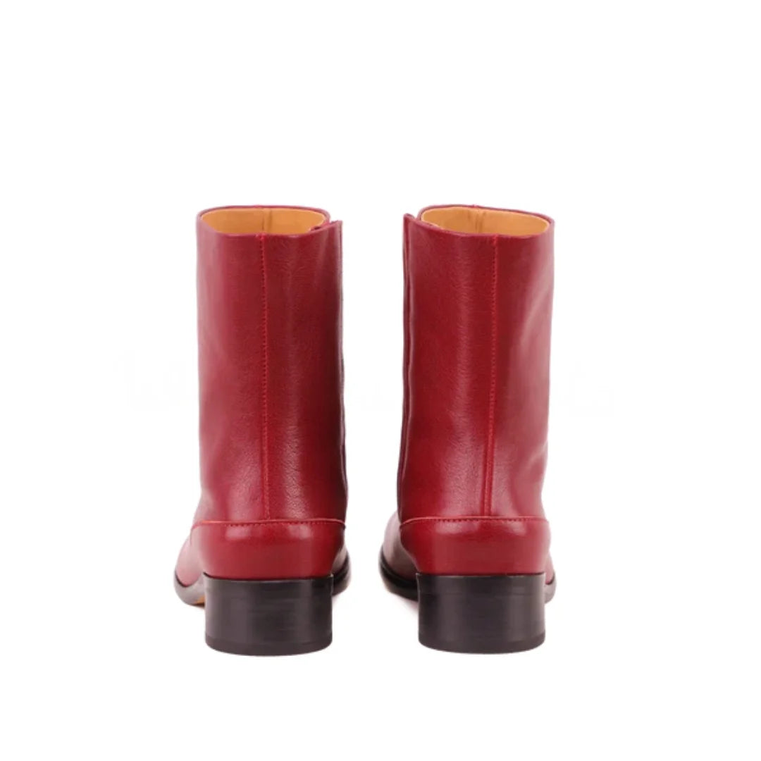 Clémentine Split-Toe Leather Boots