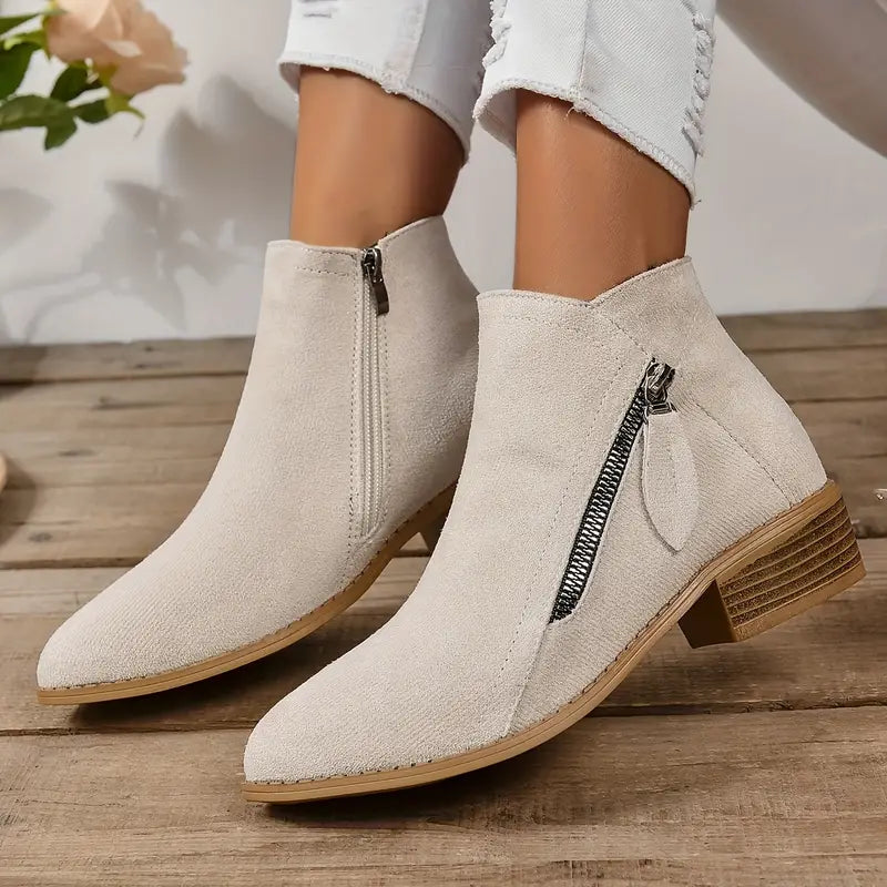 MAAIKE - RETRO ZIP ANKLE BOOTS