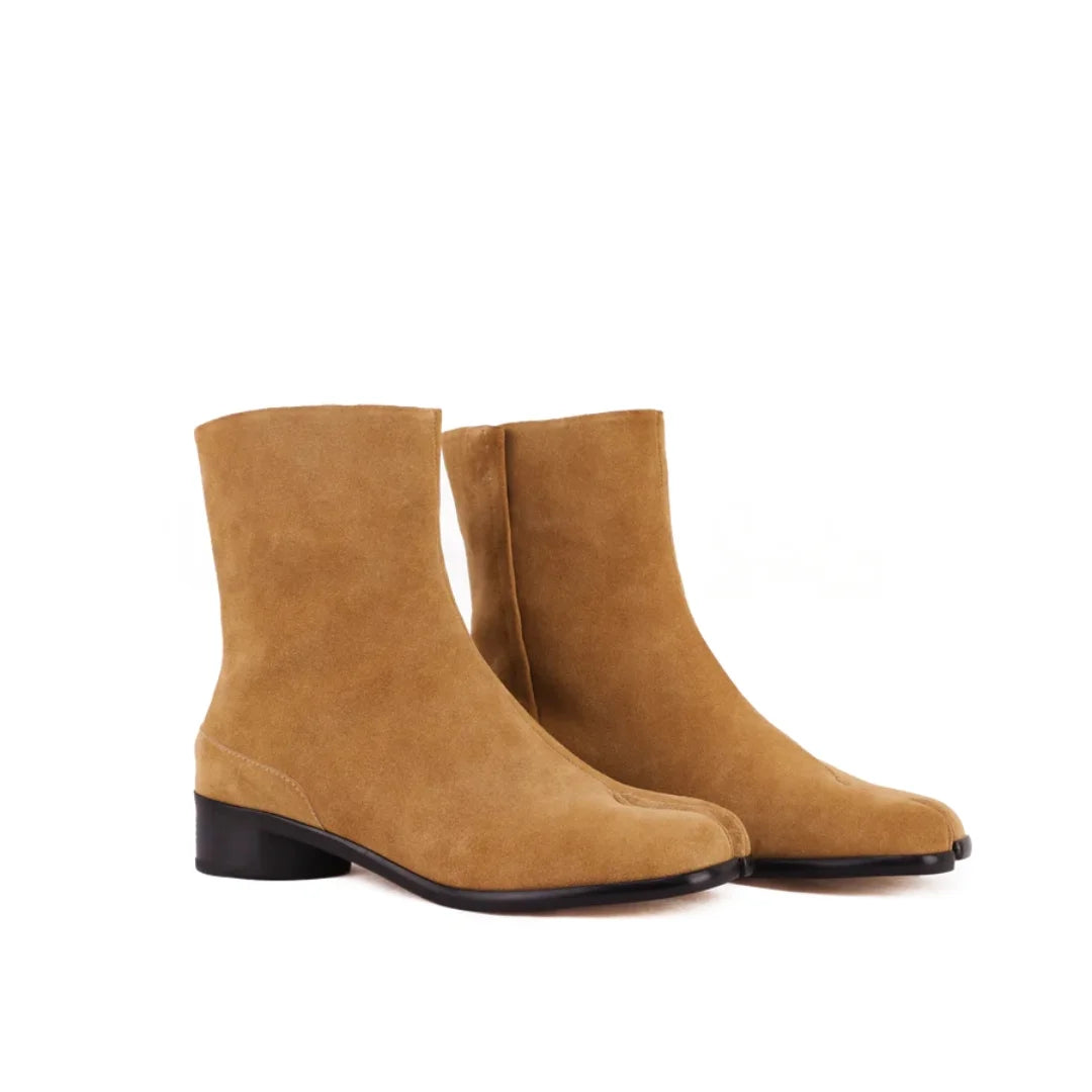 Clémentine Split-Toe Leather Boots