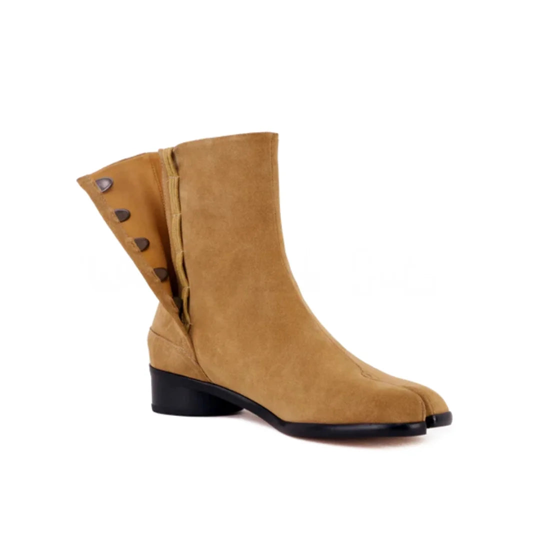 Clémentine Split-Toe Leather Boots