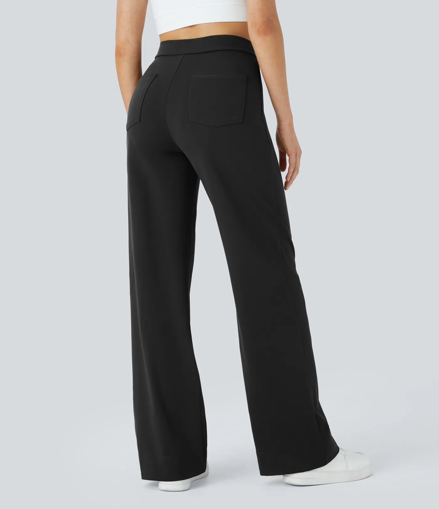 Noé – High-Waisted Wide-Leg Button Pants