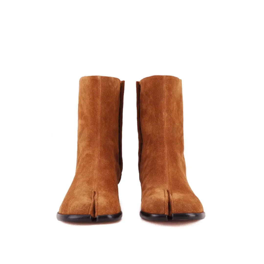 Clémentine Split-Toe Leather Boots