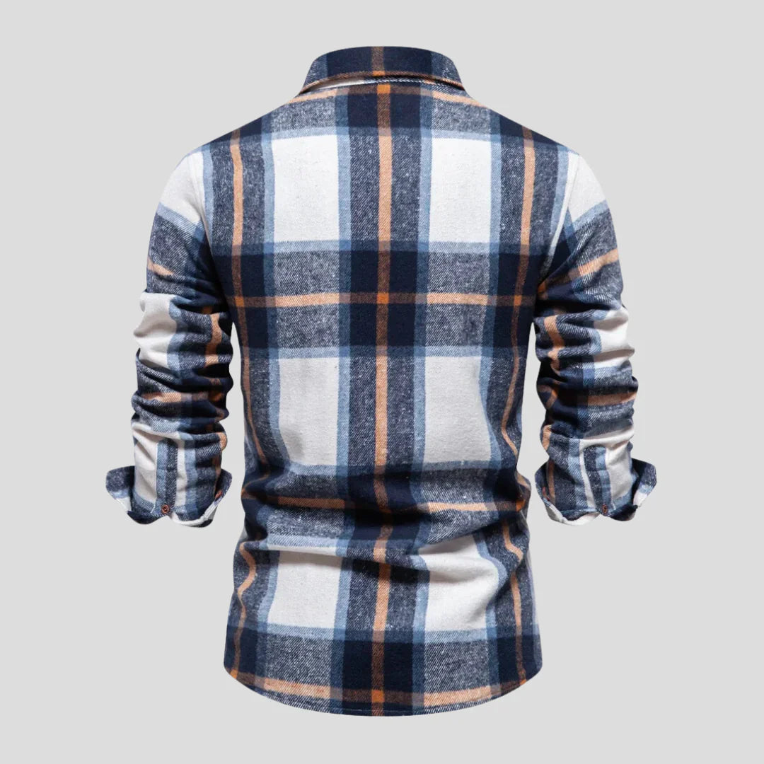 Victor – Checked Men's Long-Sleeve Shirt
