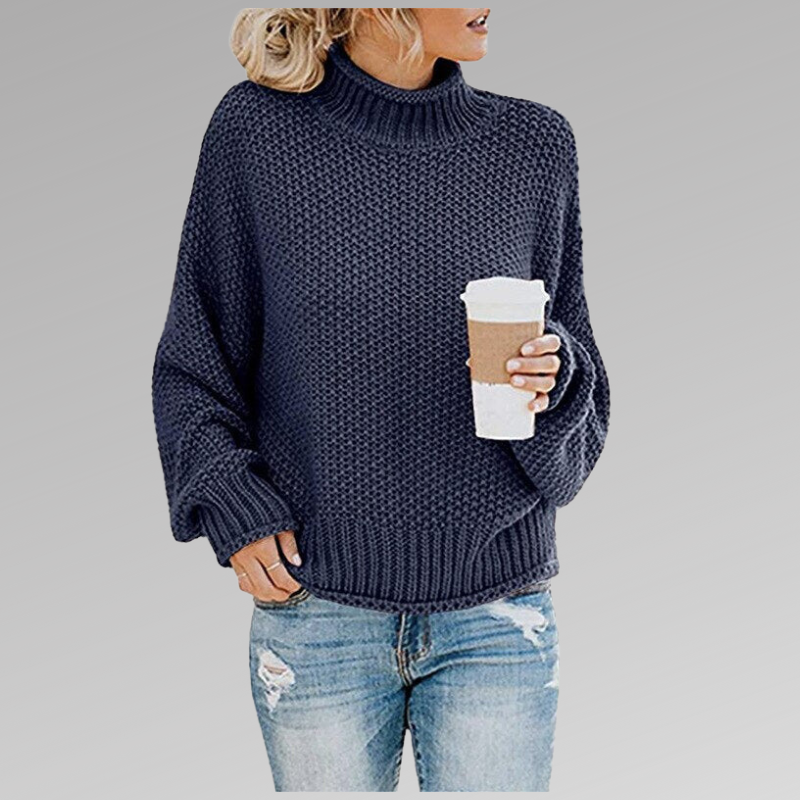 Pia – Turtleneck with Bold Stripes