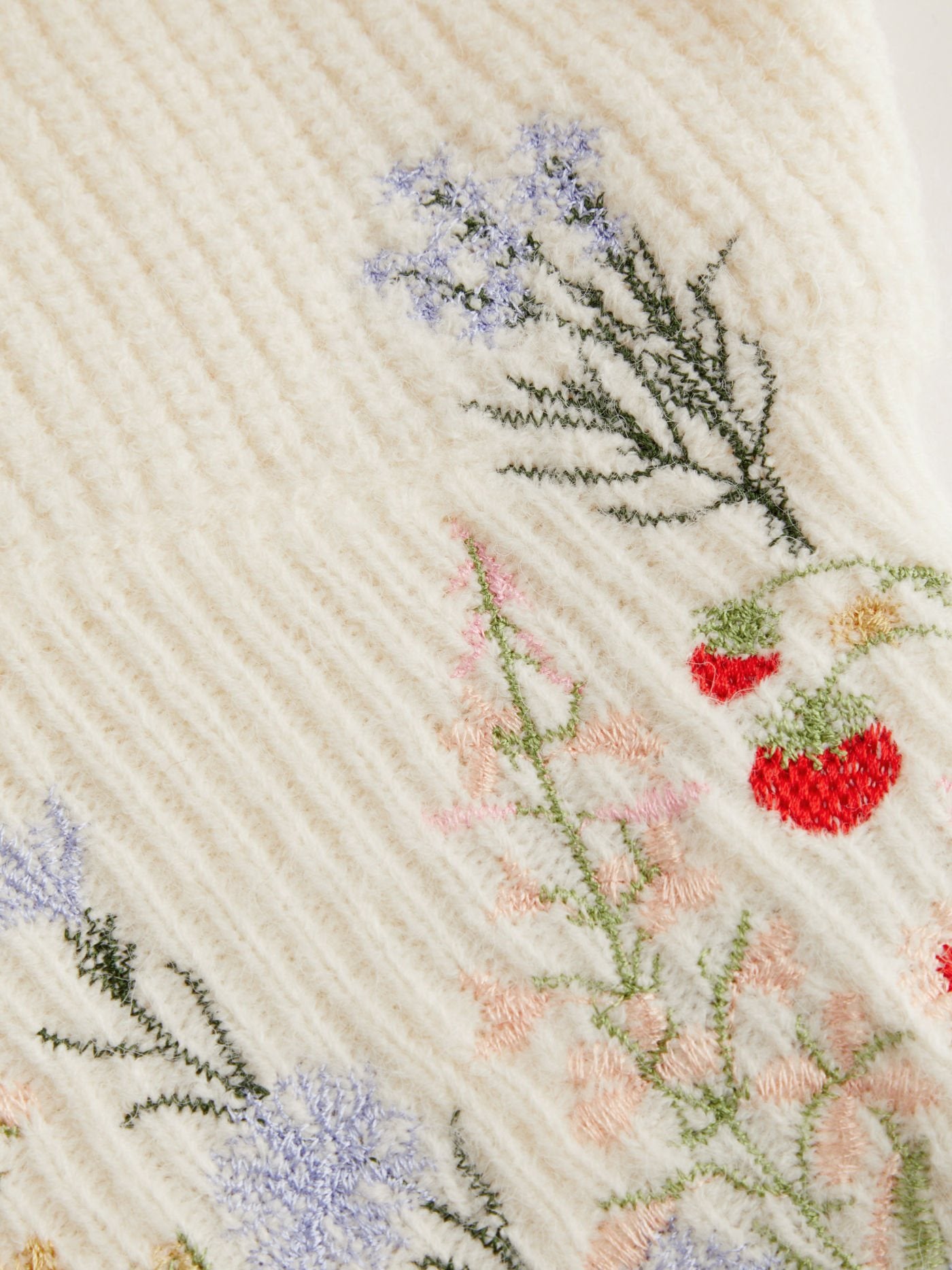 Éloïse – Embroidered Knit Crop Sweater