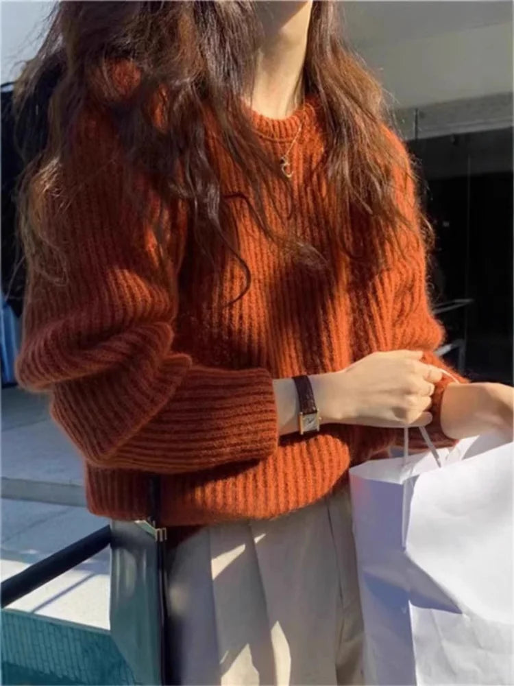 Bérénice - Cashmere Round Neck Wool Sweater