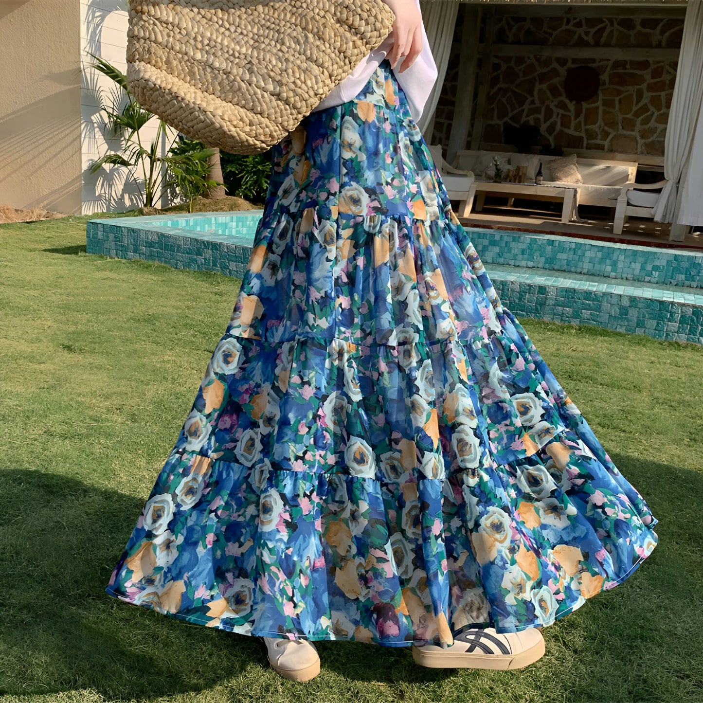 Manon - Floral Bohemian Skirt (Limited Edition)
