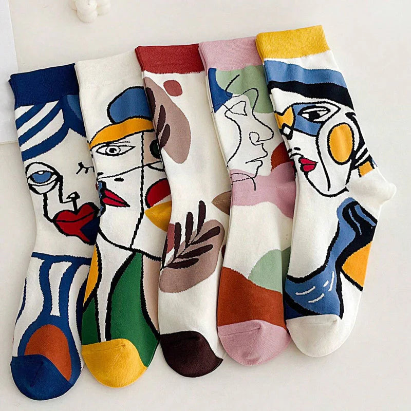 Vivienne – Artistic Abstract Casual Socks