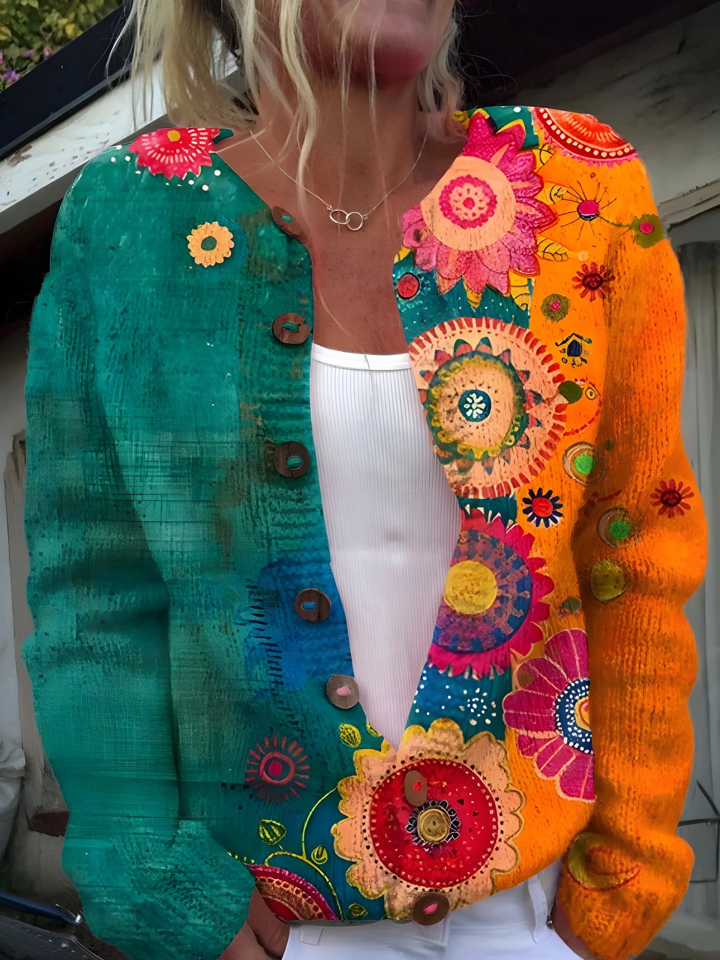 Elodie – Artistic Multi-Print Sweater Collection