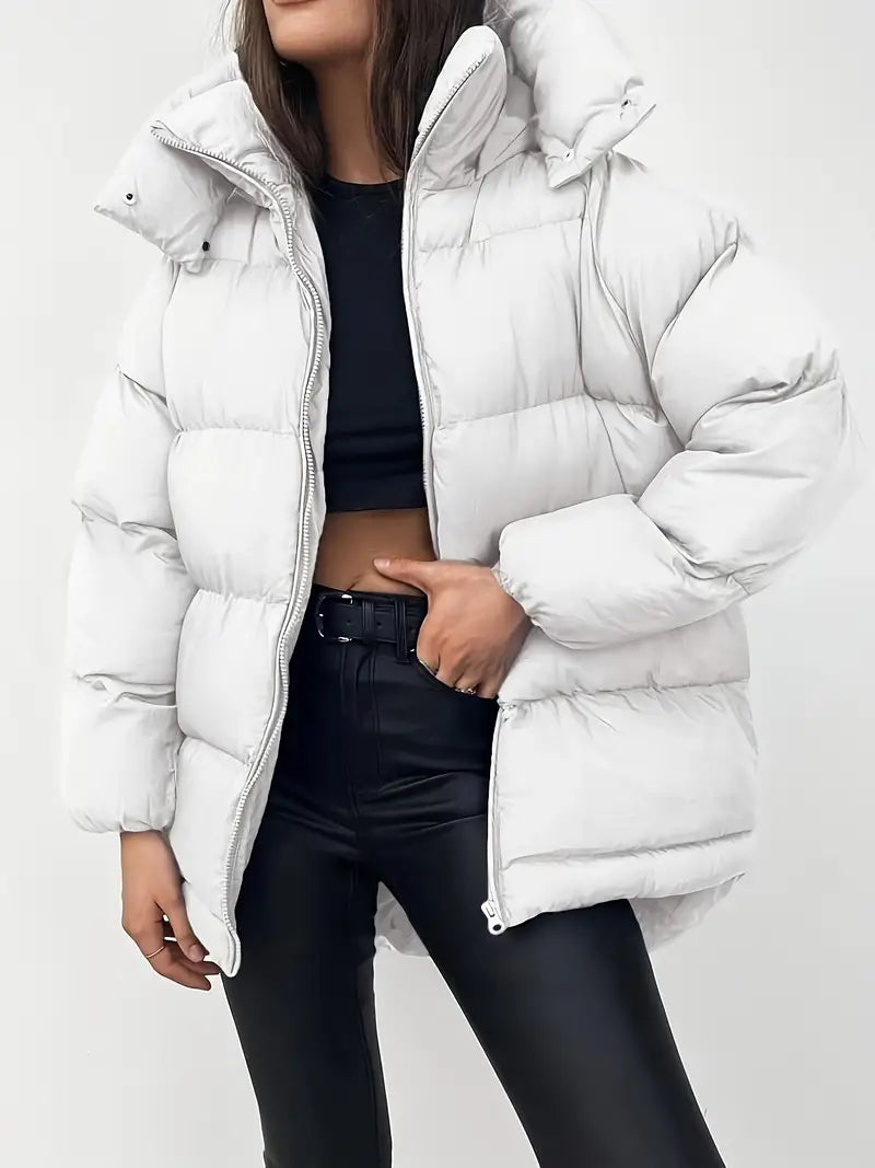 Charmaine - Puffer Jacket with Zippered Hood