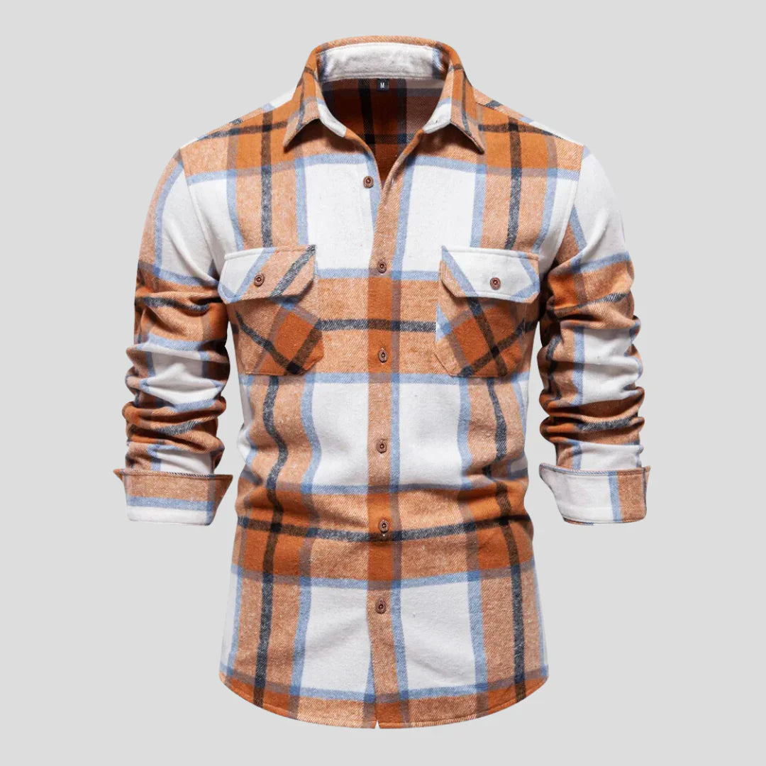 Victor – Checked Men's Long-Sleeve Shirt