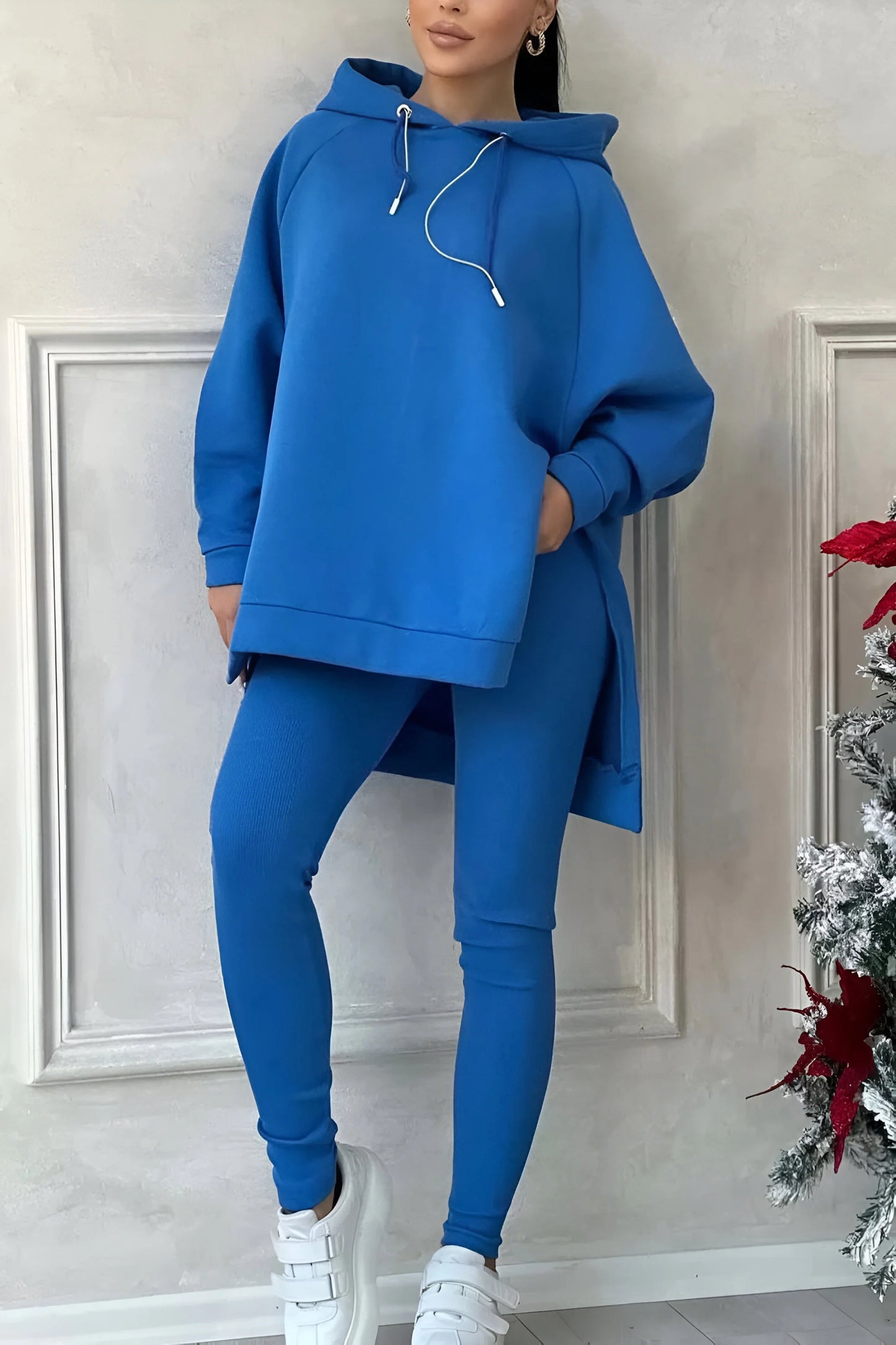 Sophie - Slit Hem Hoodie & Jogger Set