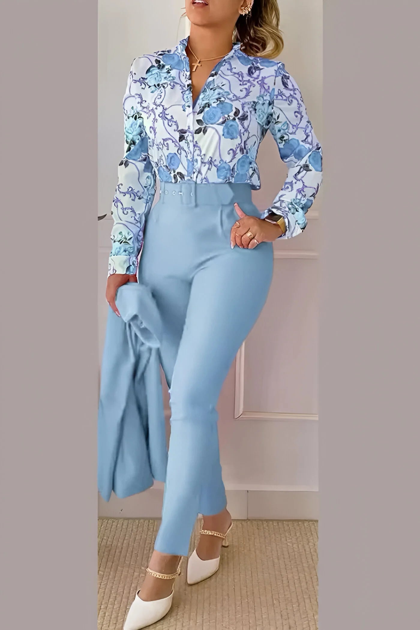Pauline - Women's 3-Piece Cotton Casual Set