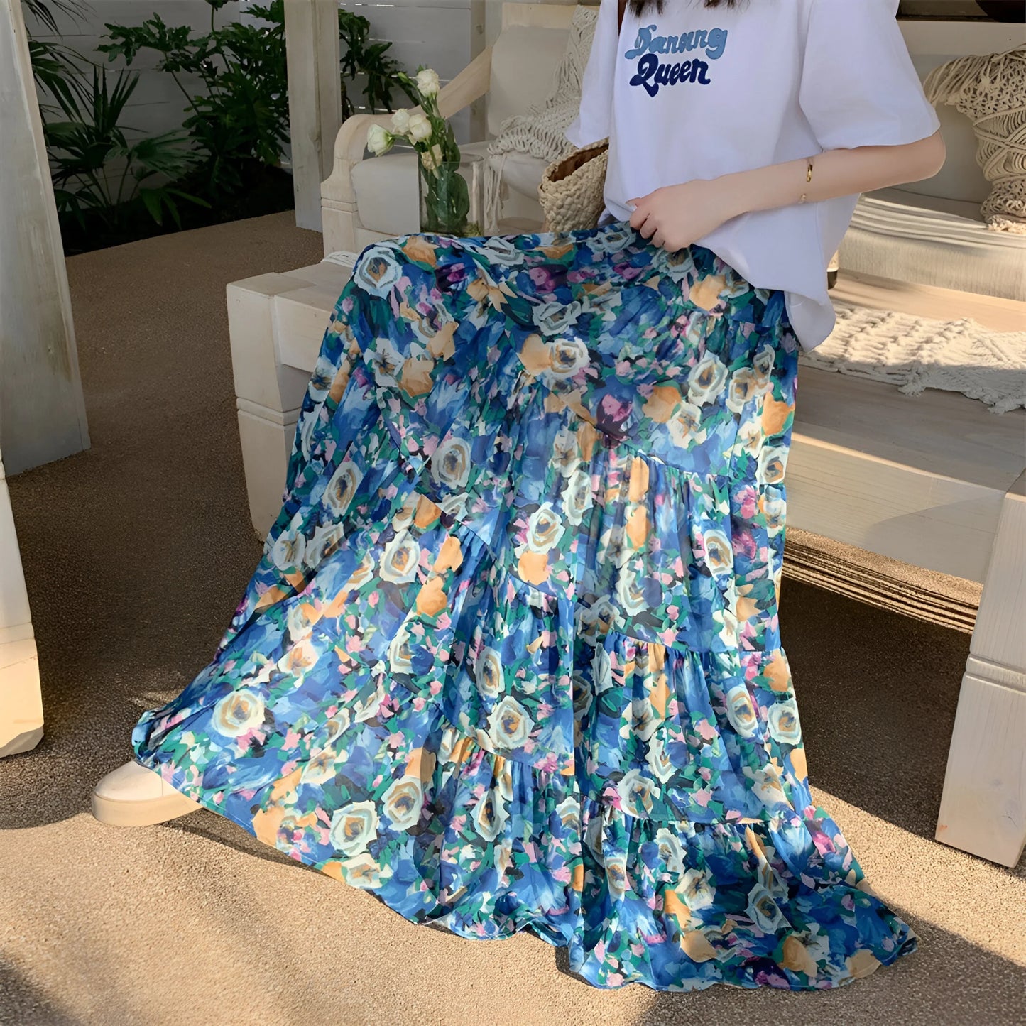 Manon - Floral Bohemian Skirt (Limited Edition)