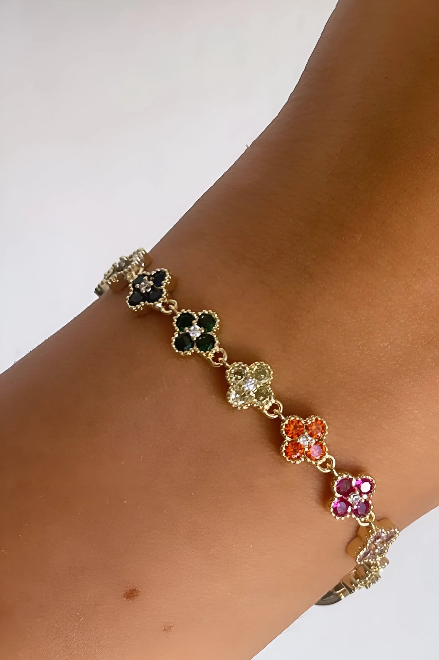 Clémence Floral Charm Bracelet