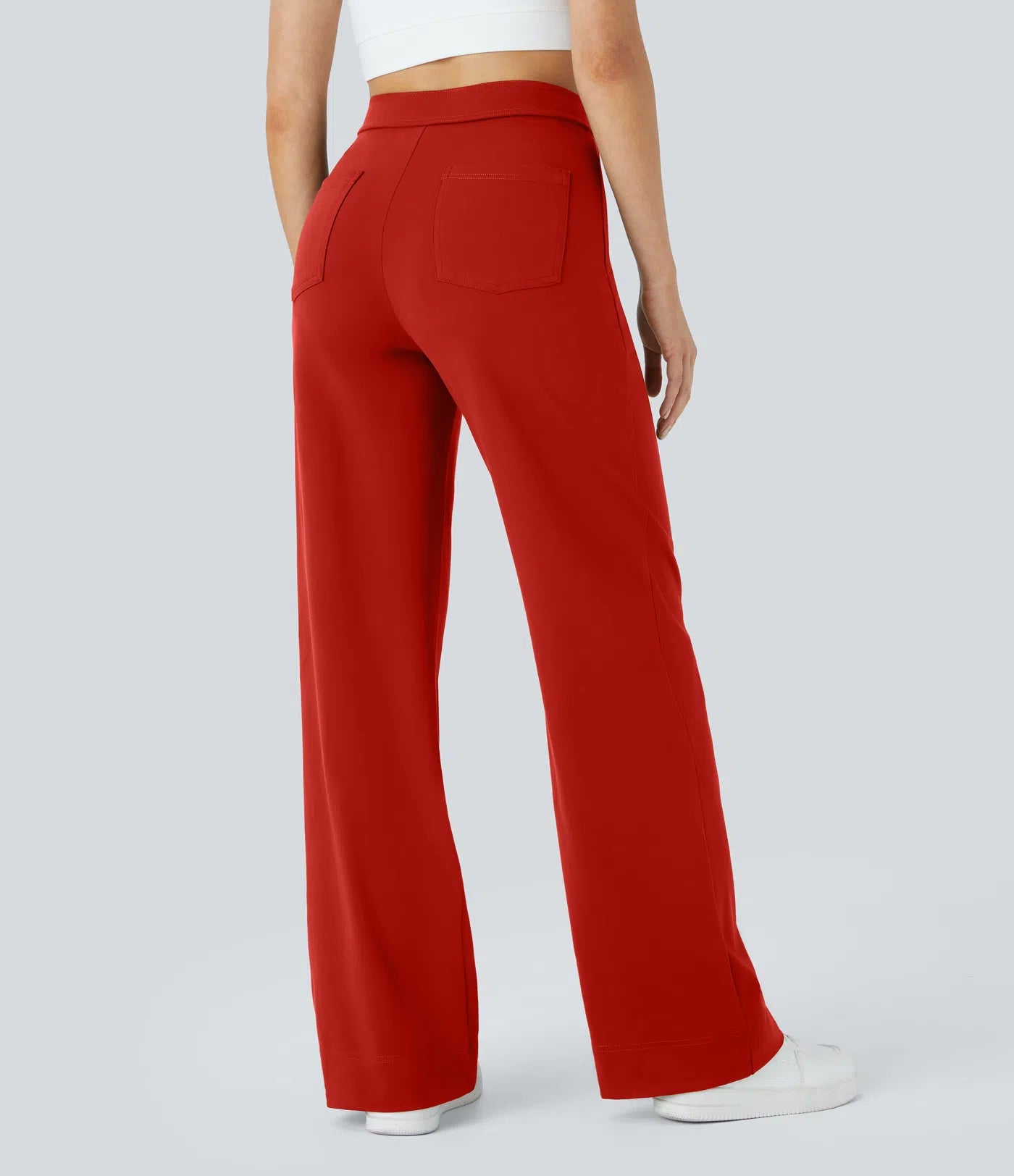 Noé – High-Waisted Wide-Leg Button Pants