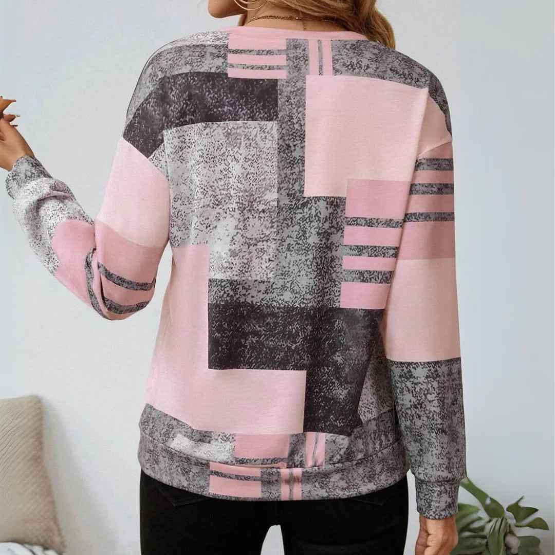 Tessa - Vintage Colorblock Sweatshirt with Class