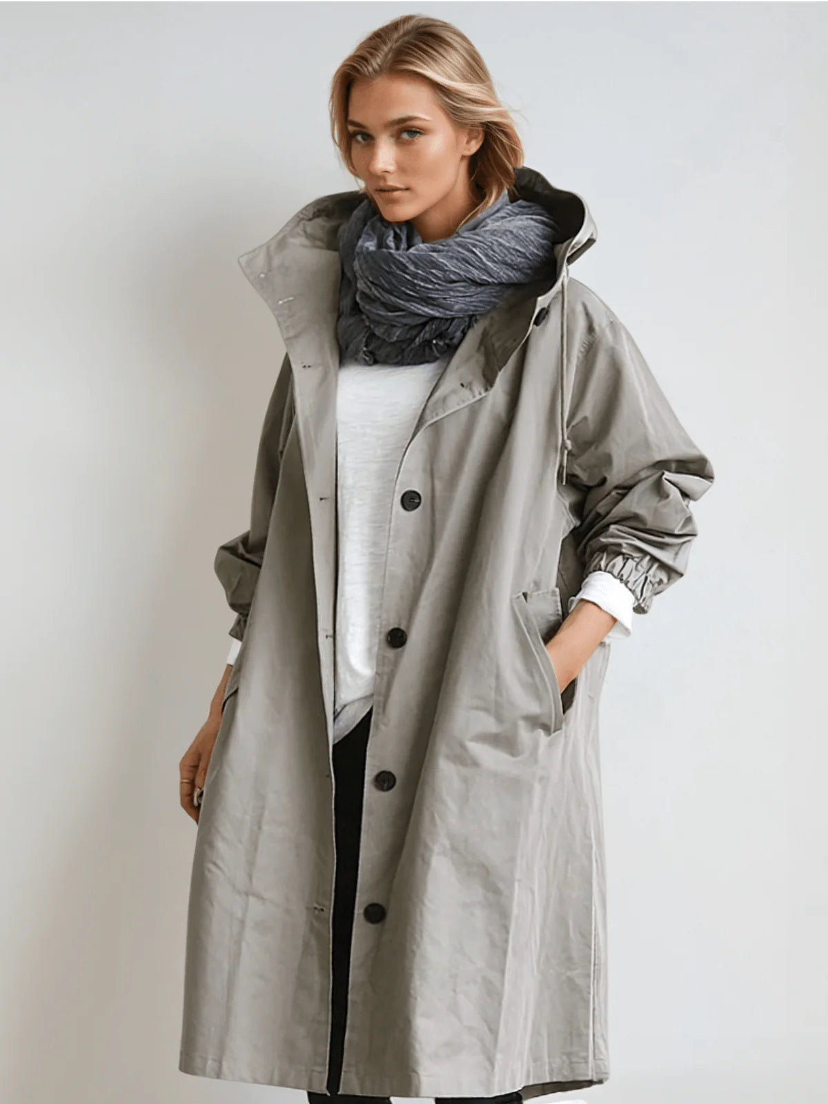 Axelle – Stylish Waterproof Trench for All Seasons