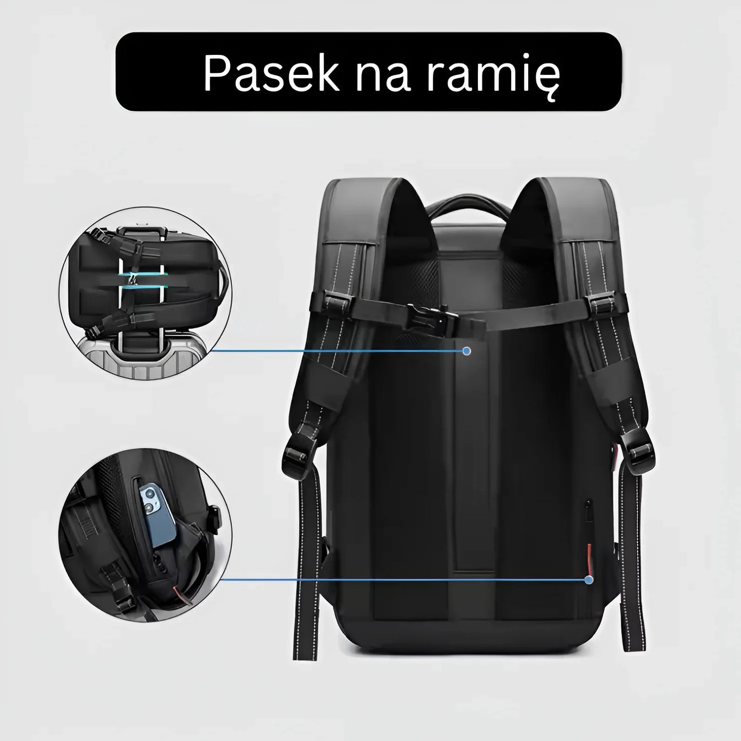 Dżesika - Travel Backpack with Vacuum Compression
