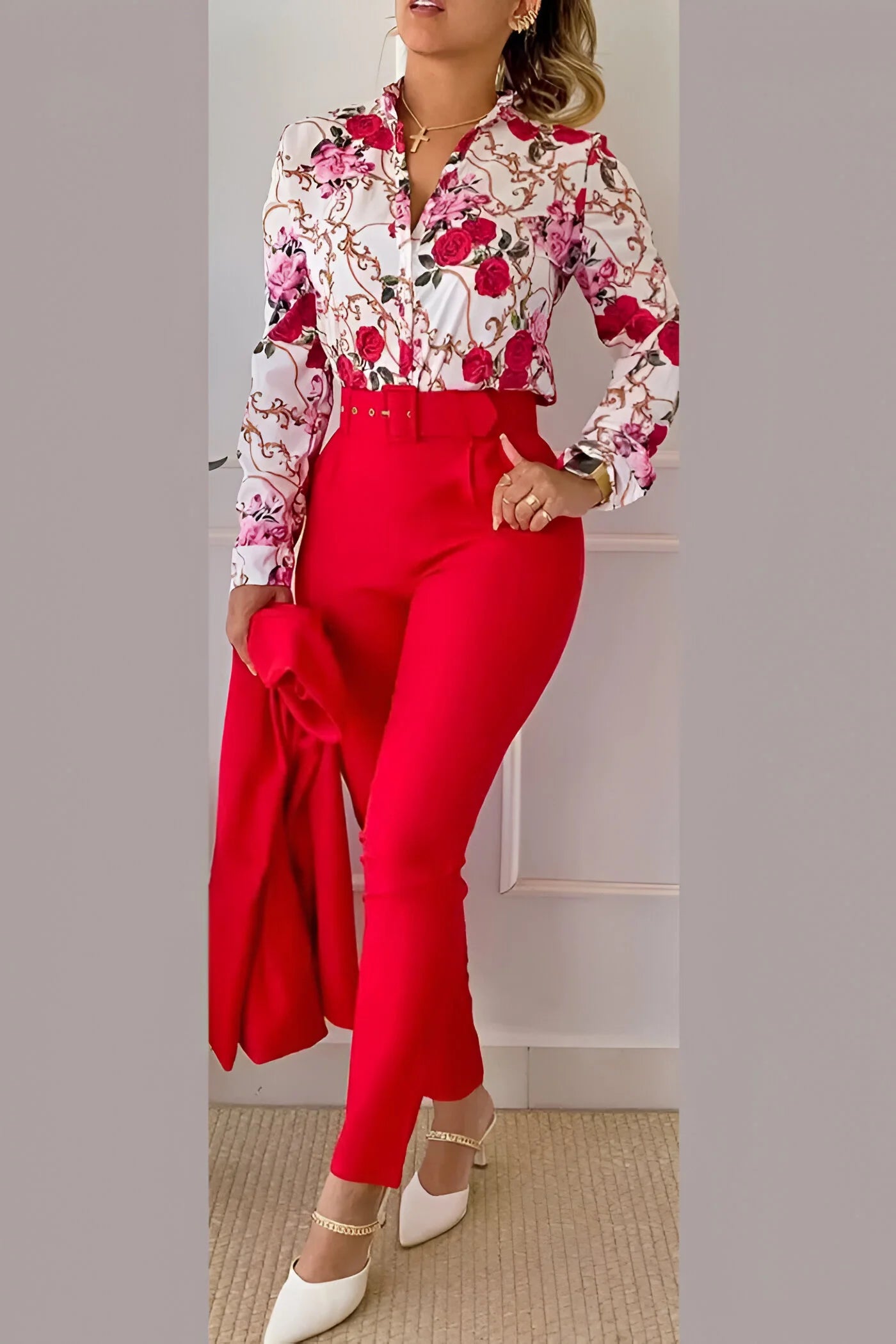 Pauline - Women's 3-Piece Cotton Casual Set