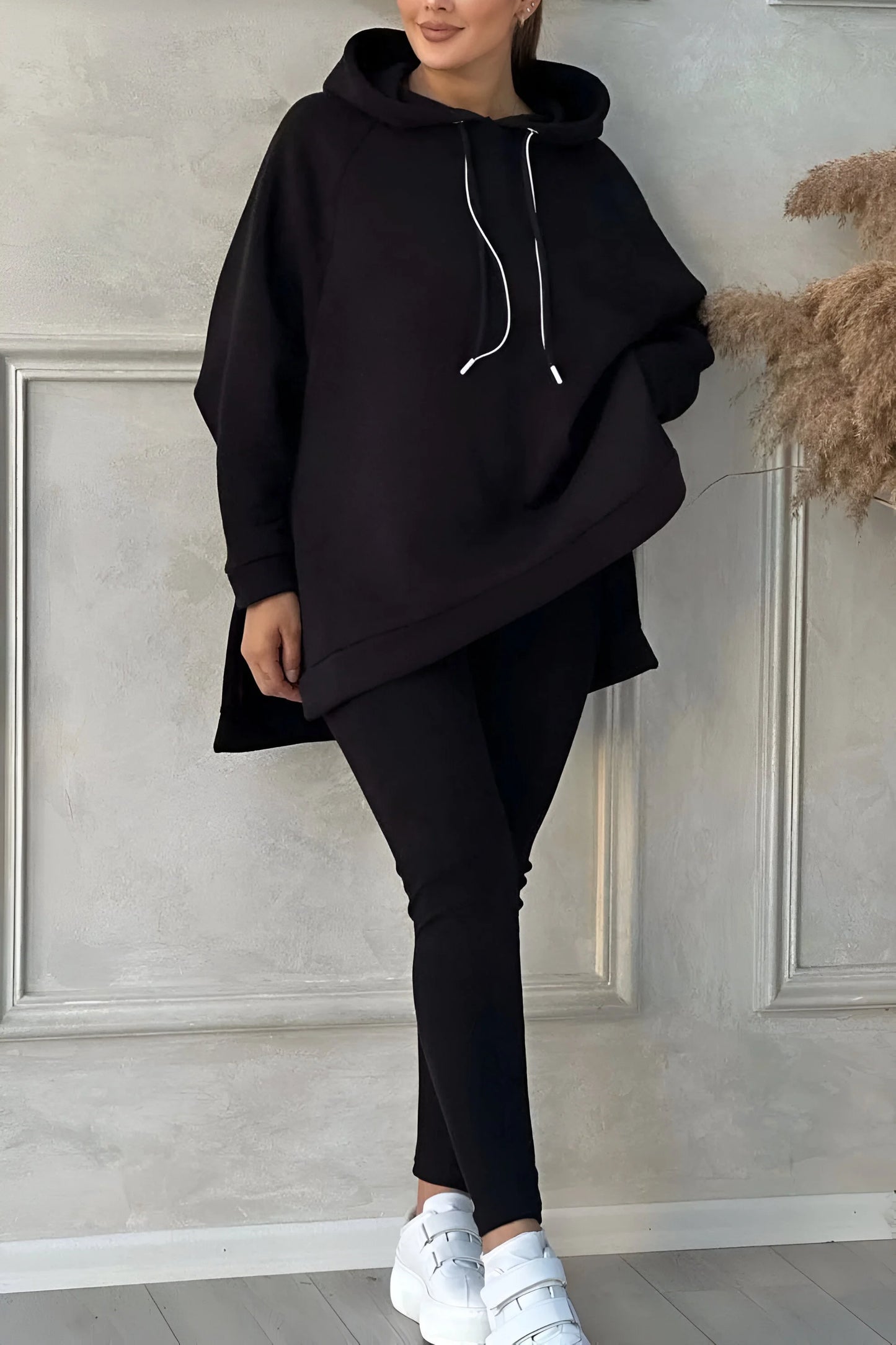 Sophie - Slit Hem Hoodie & Jogger Set