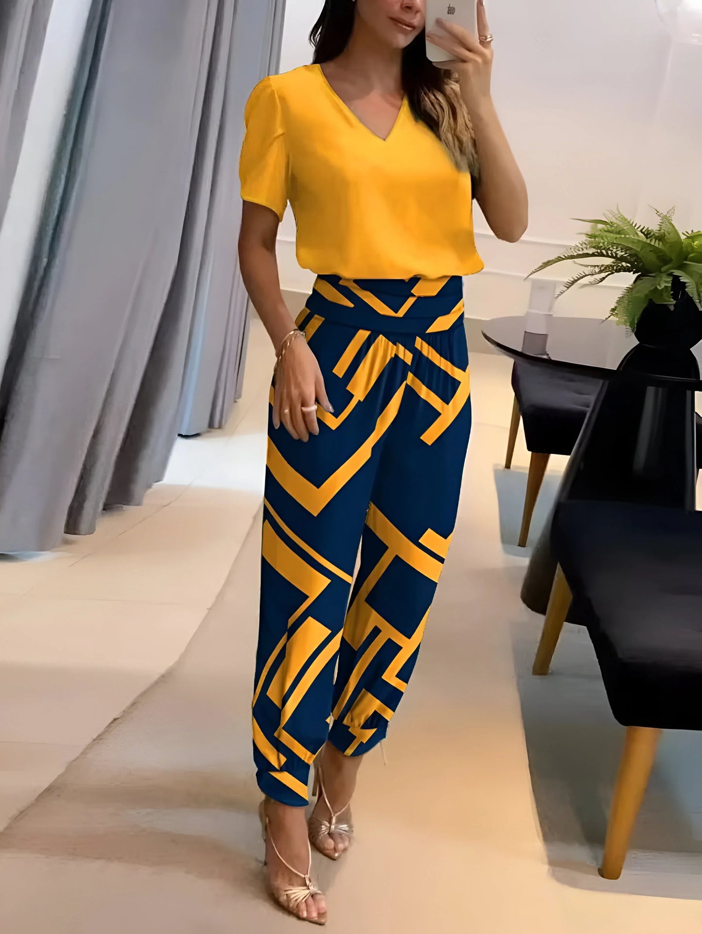 Geneviève - 2 piece Blouse and Pants limited edition set