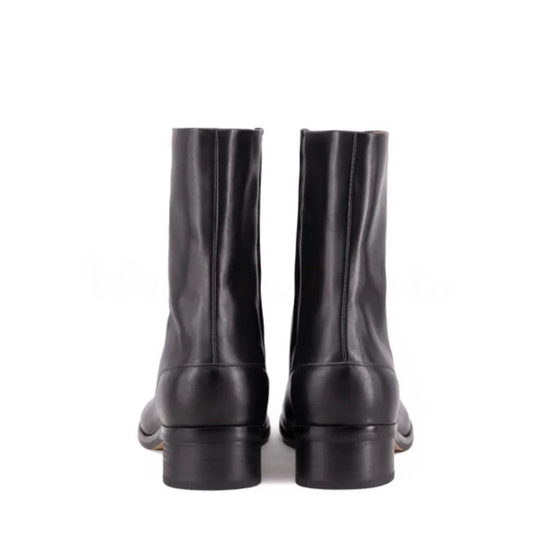 Clémentine Split-Toe Leather Boots