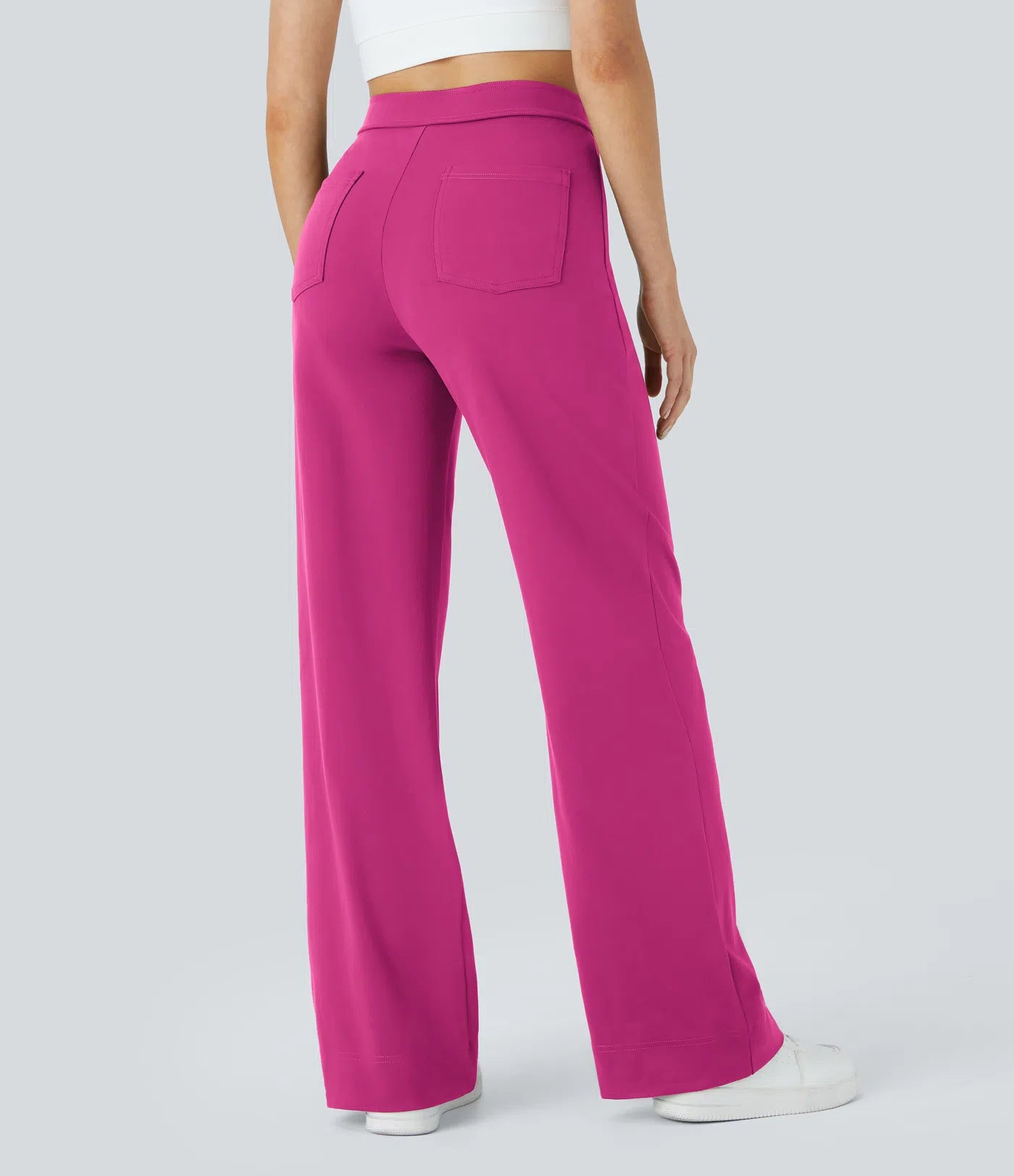 Noé – High-Waisted Wide-Leg Button Pants
